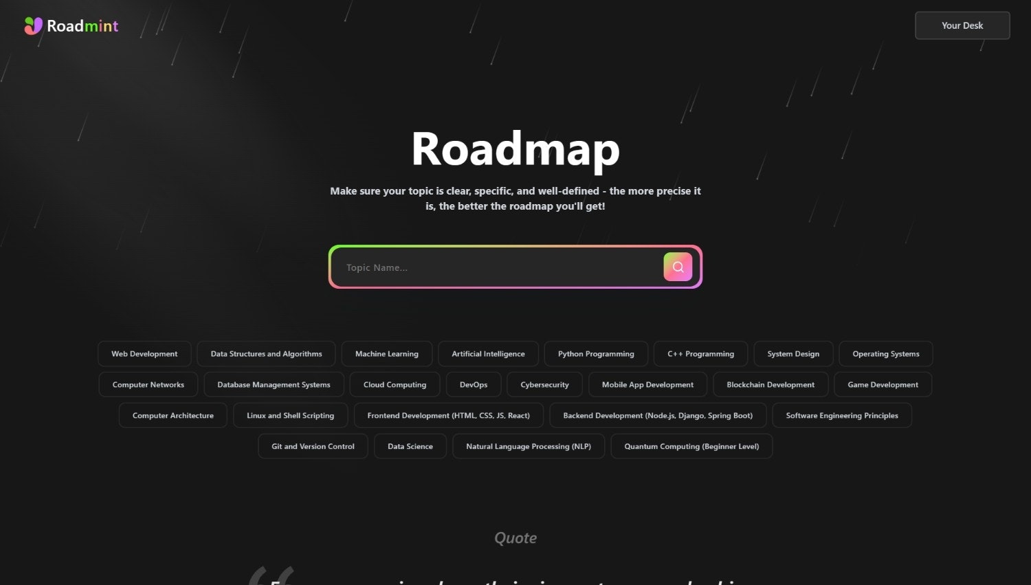 Roadmint - AI-Powered learning Platform screenshot 2