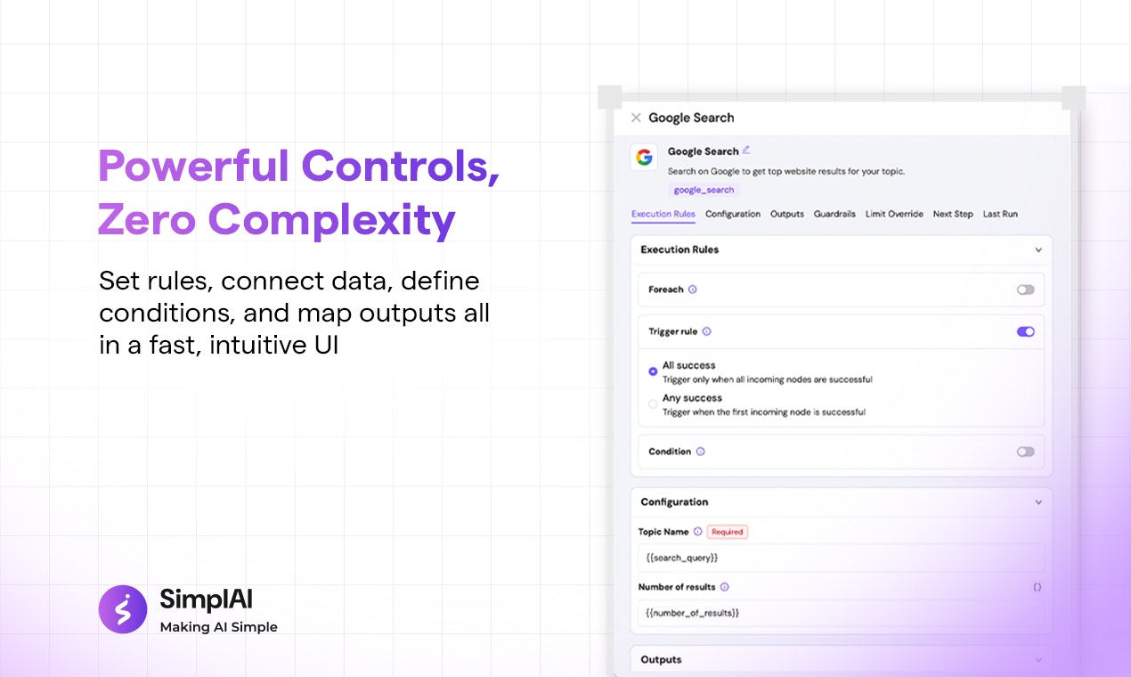 SimplAI New Workflow Builder screenshot 3