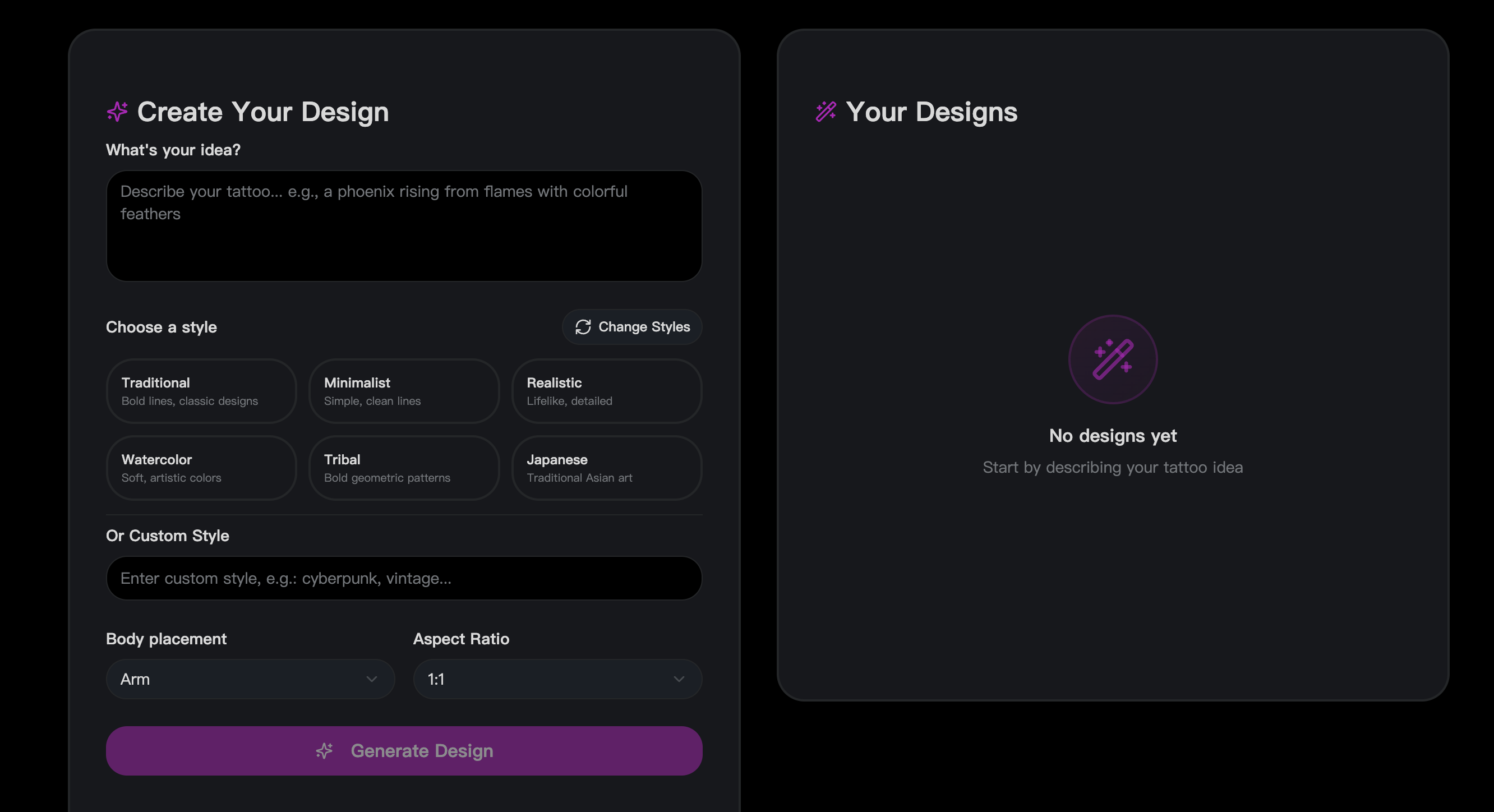 AI Tattoo Generator screenshot 2