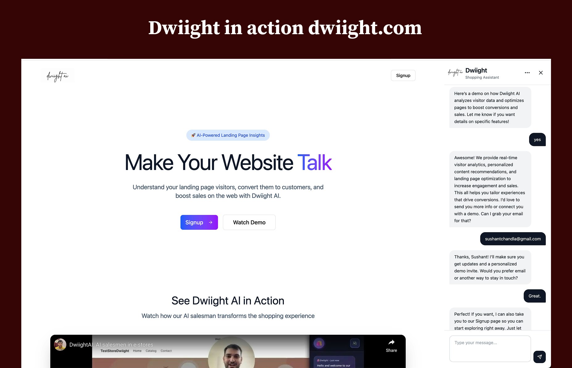 Dwiight AI screenshot 2