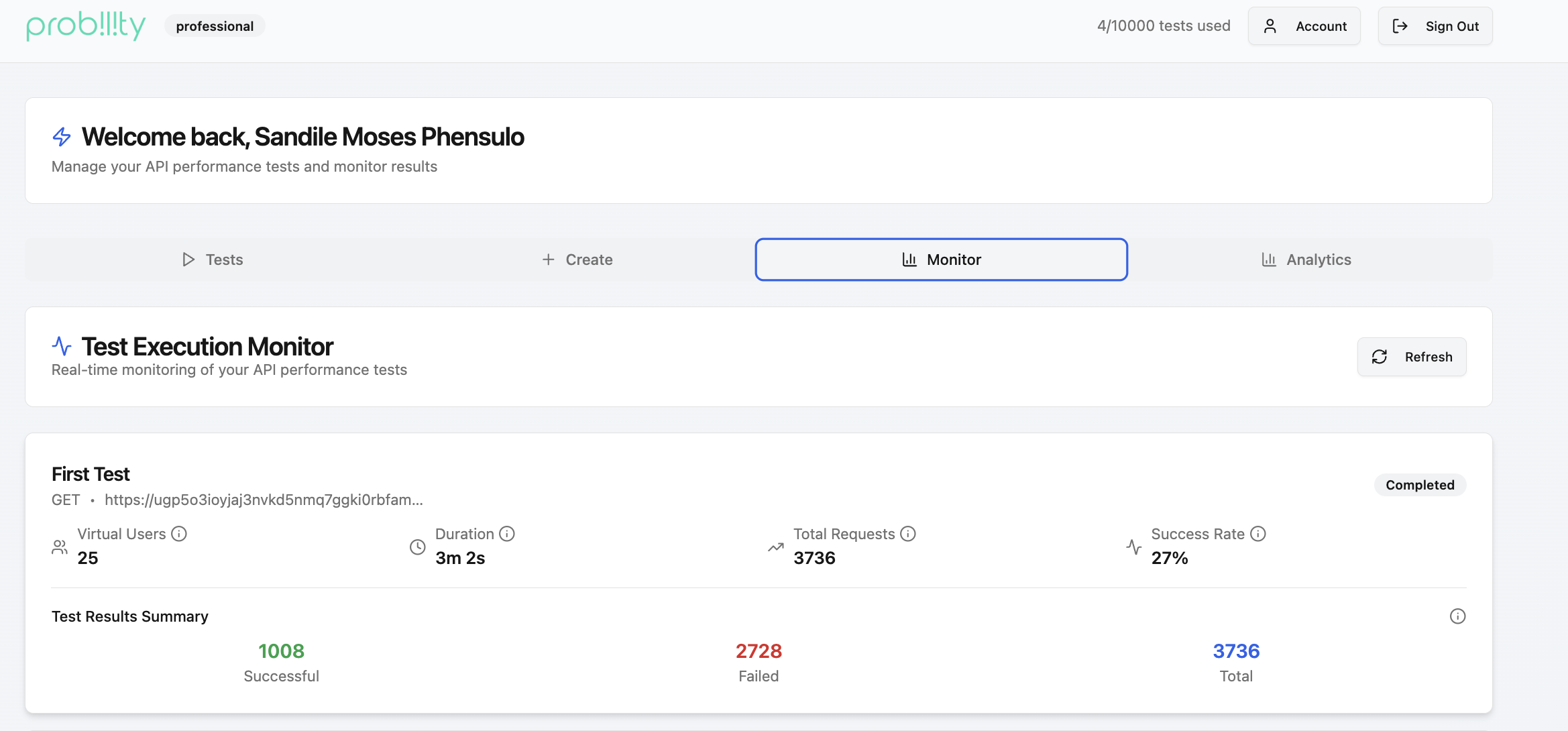 Probility screenshot 1
