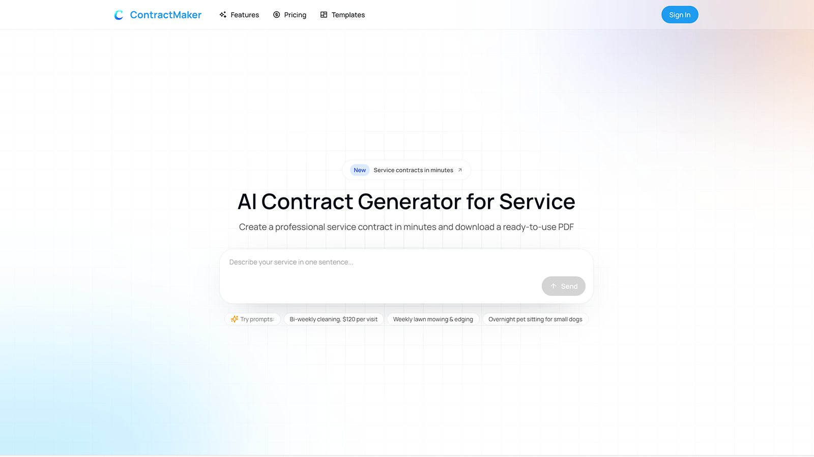 ContractMaker screenshot 1