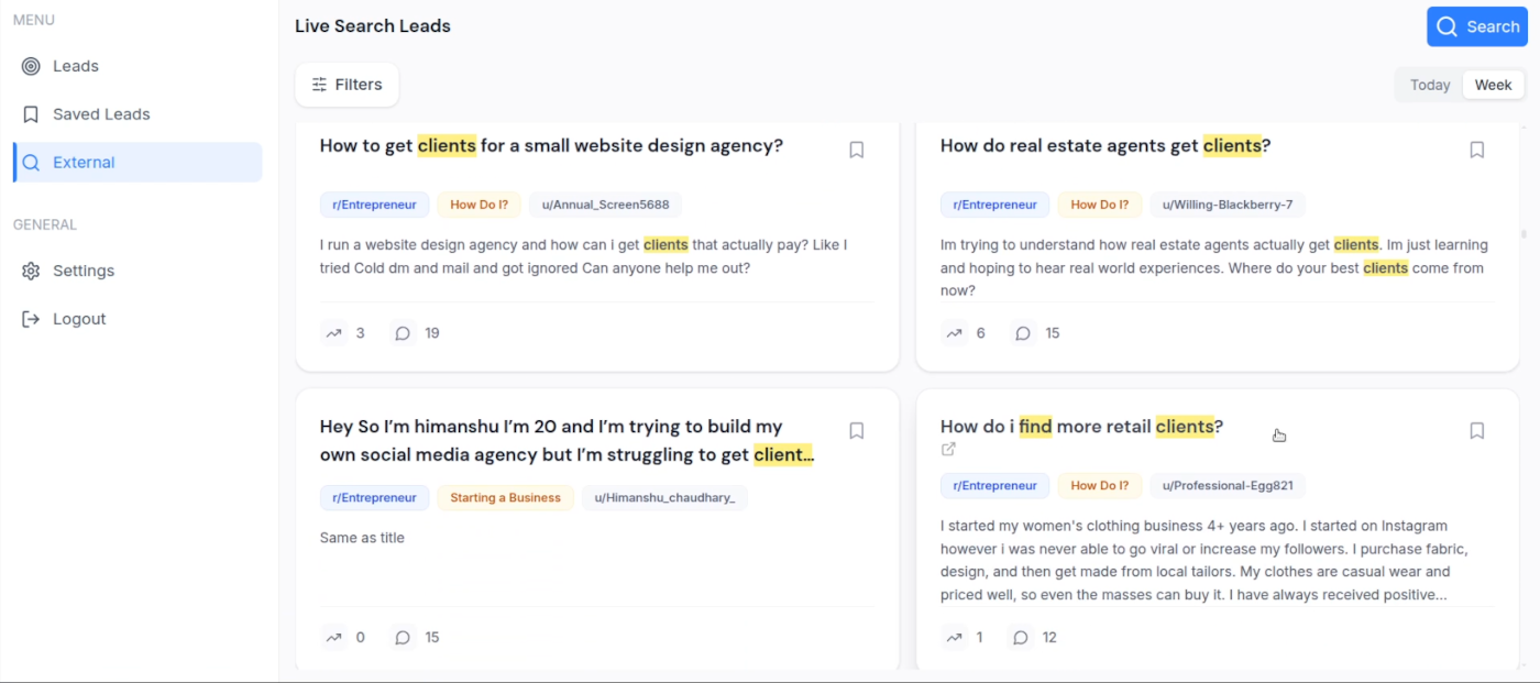 VentureRadar - Marketing using Reddit
