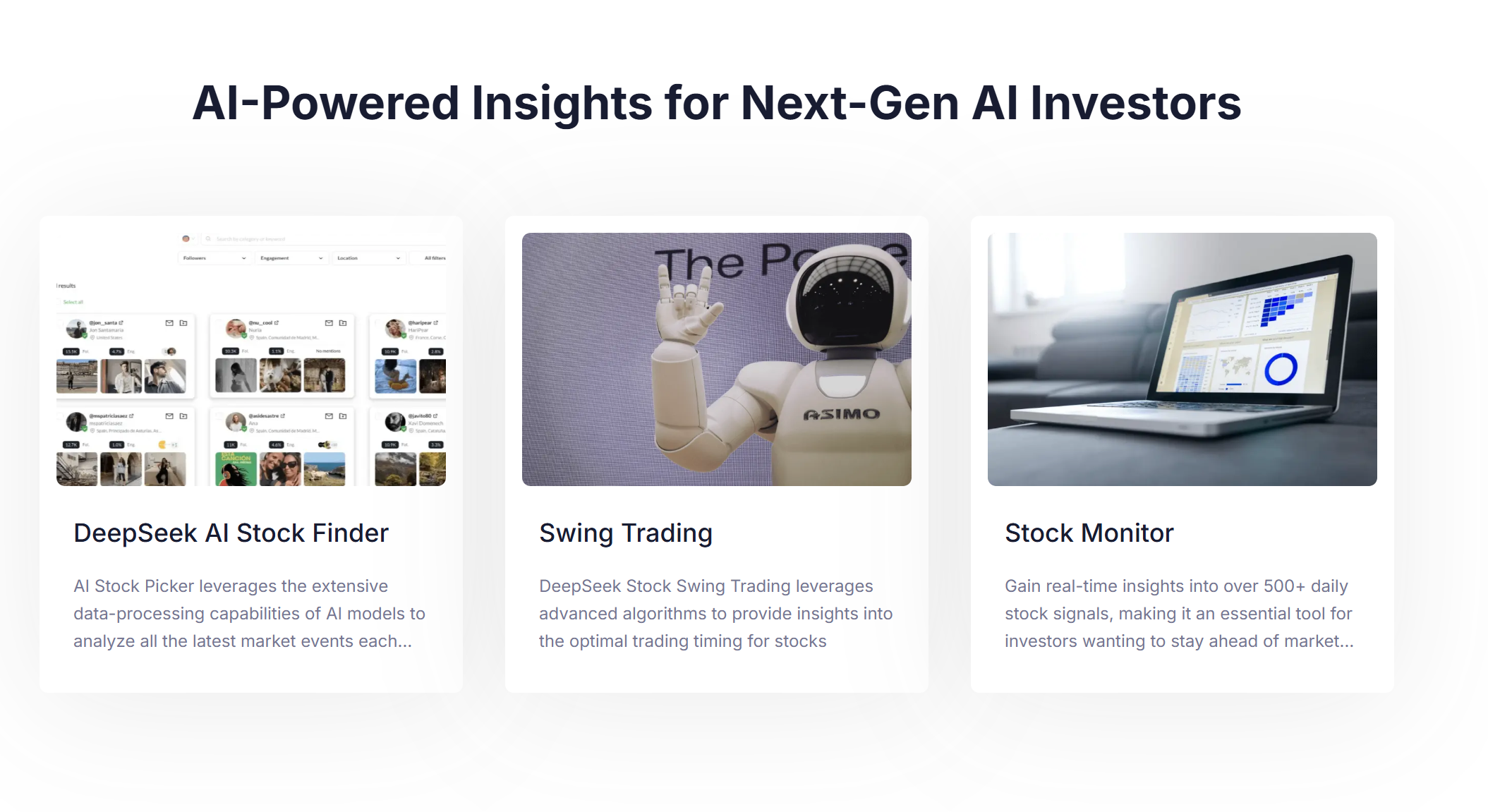 DeepSeek-driven Investment Platform screenshot 3