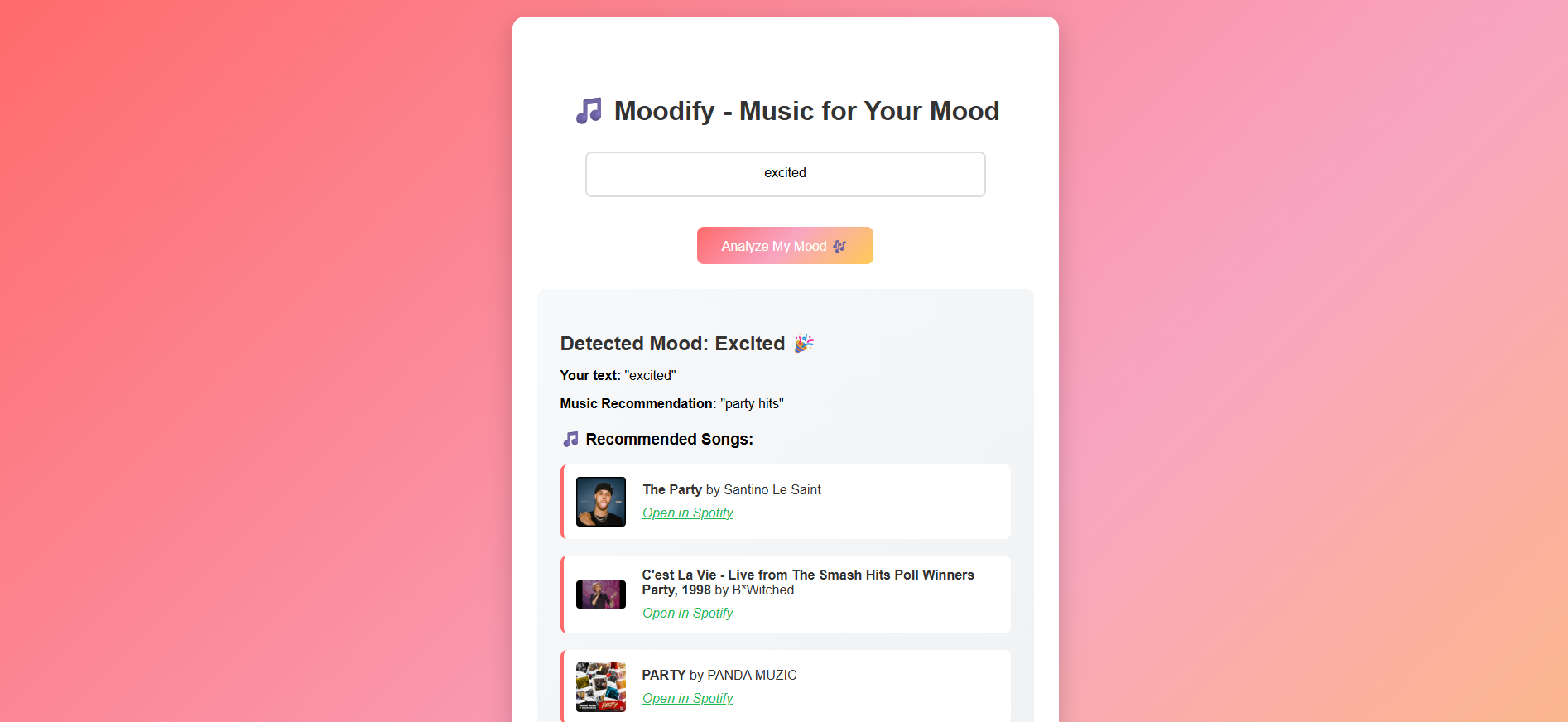 Moodify screenshot 5
