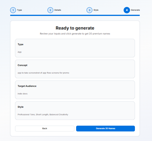 NameItGenie.ai screenshot 11
