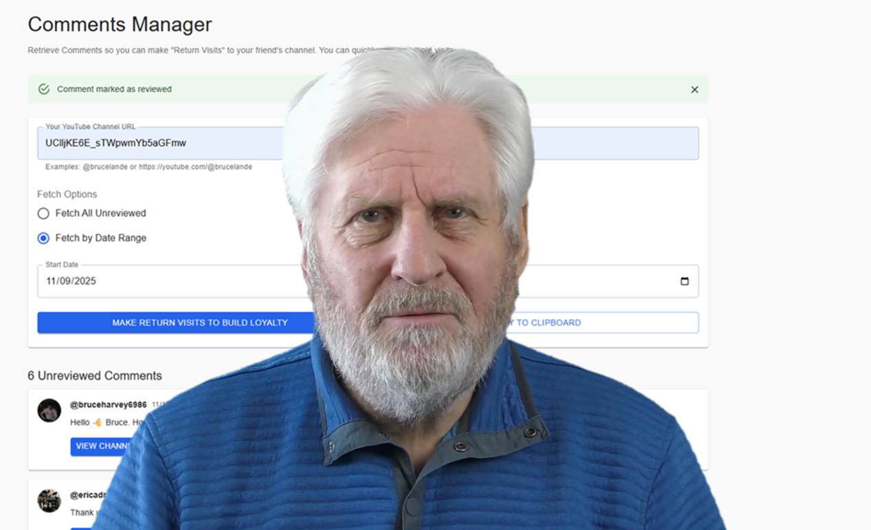 Comments Management System screenshot 2