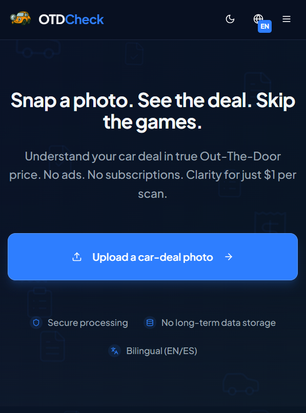 OTDCheck screenshot 1