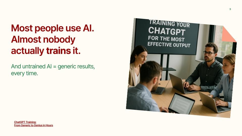 ChatGPT Training: From Generic to Genius screenshot 4