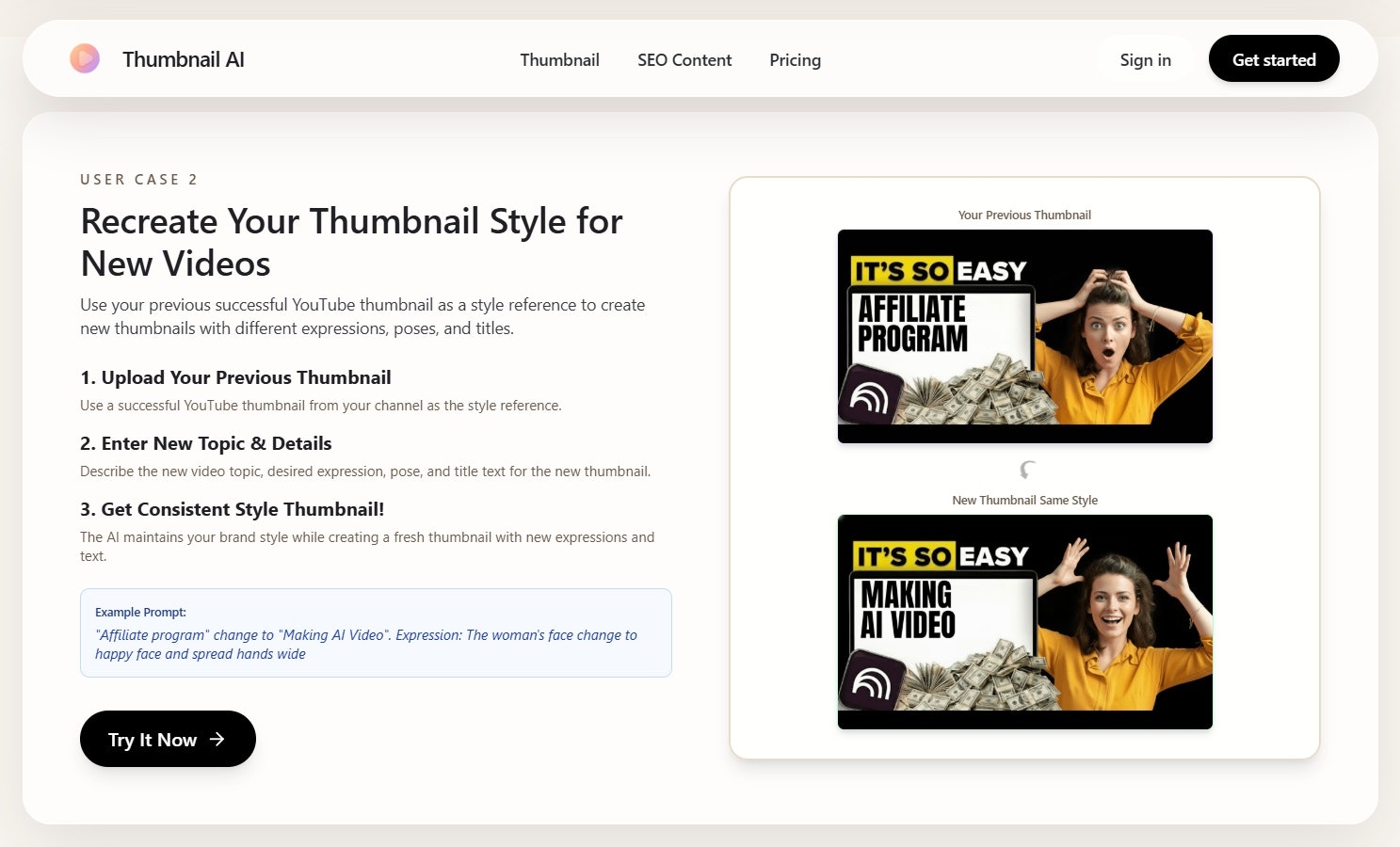 Thumbnail AI screenshot 3