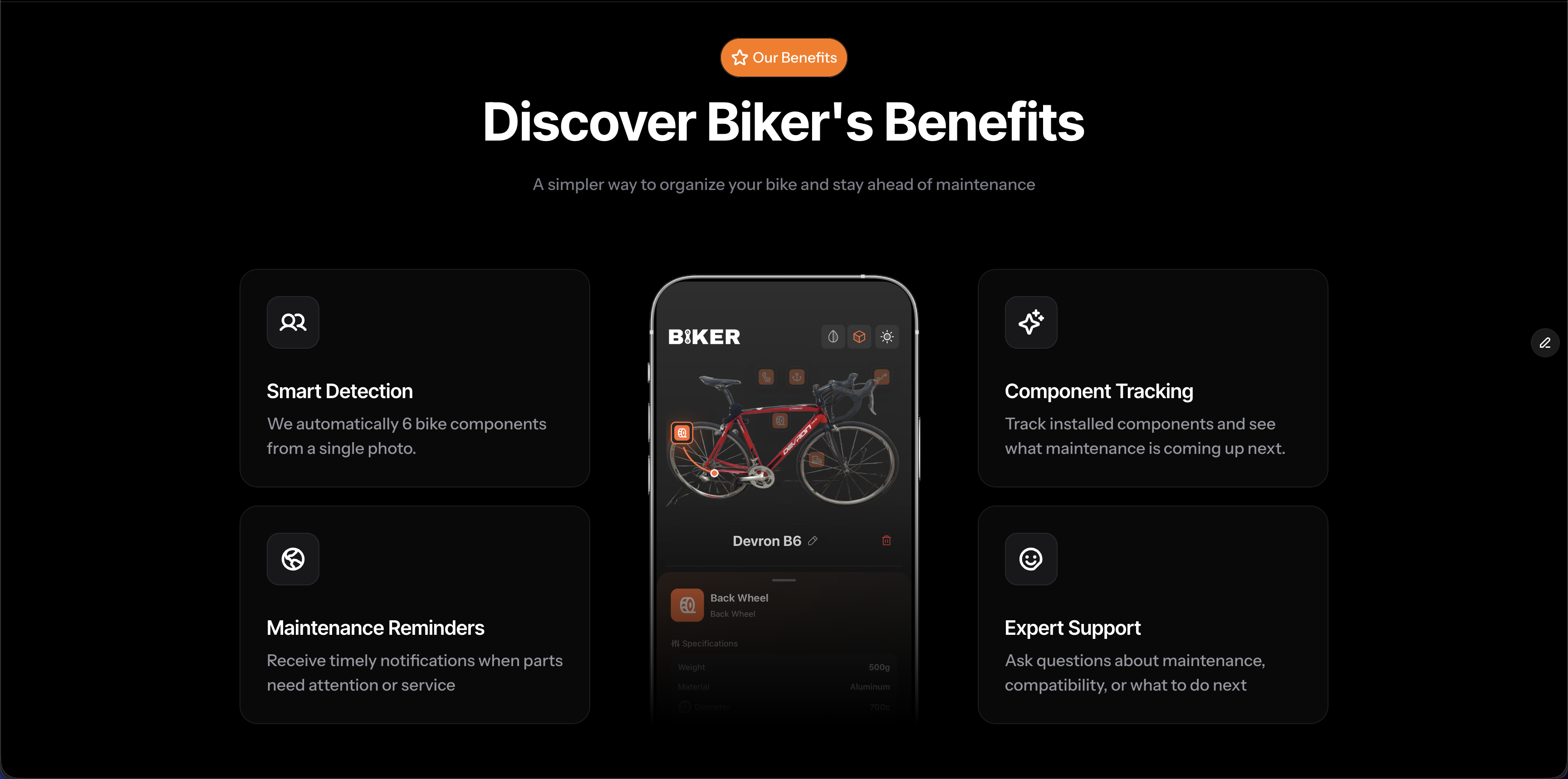 Biker 2.0: Bicycle track & maintain screenshot 2