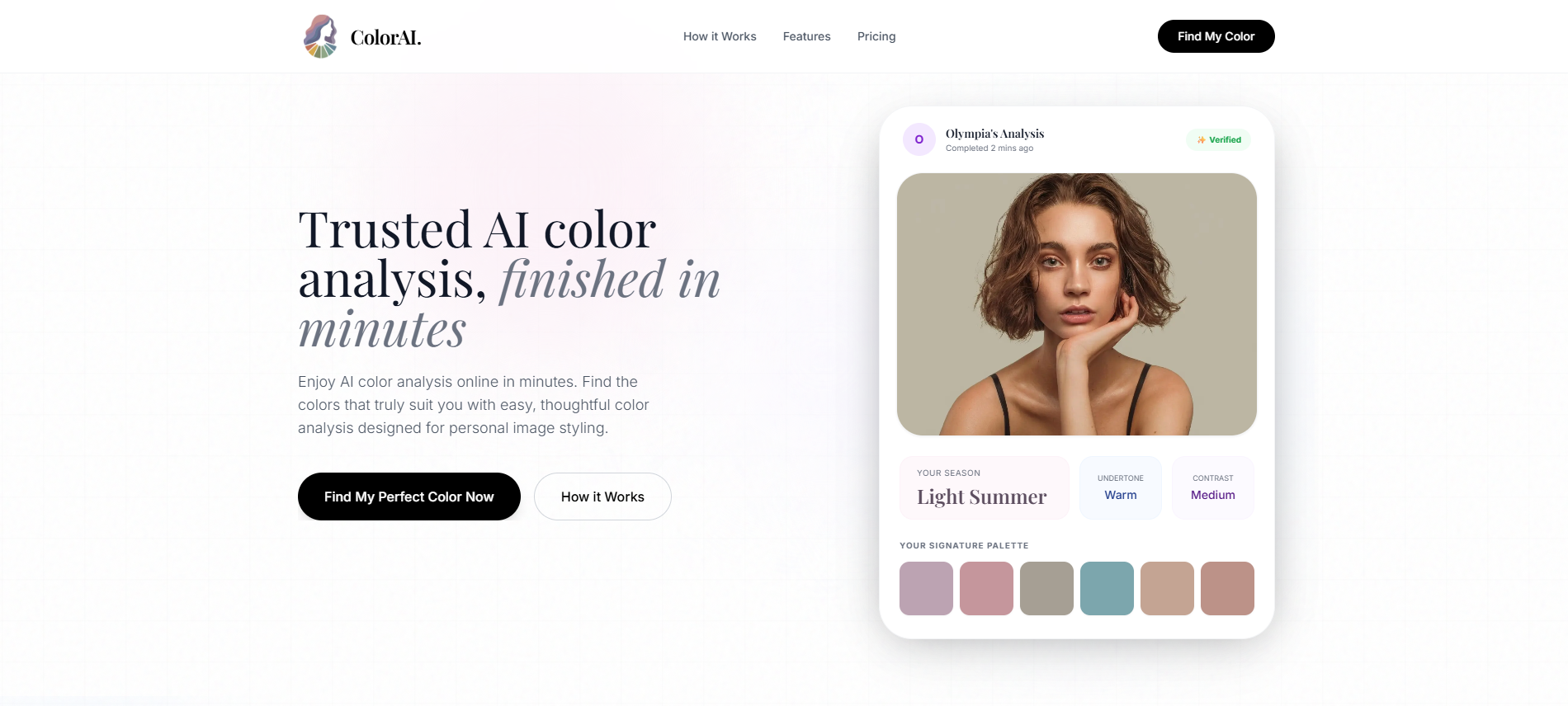 AI Color Analysis screenshot 1