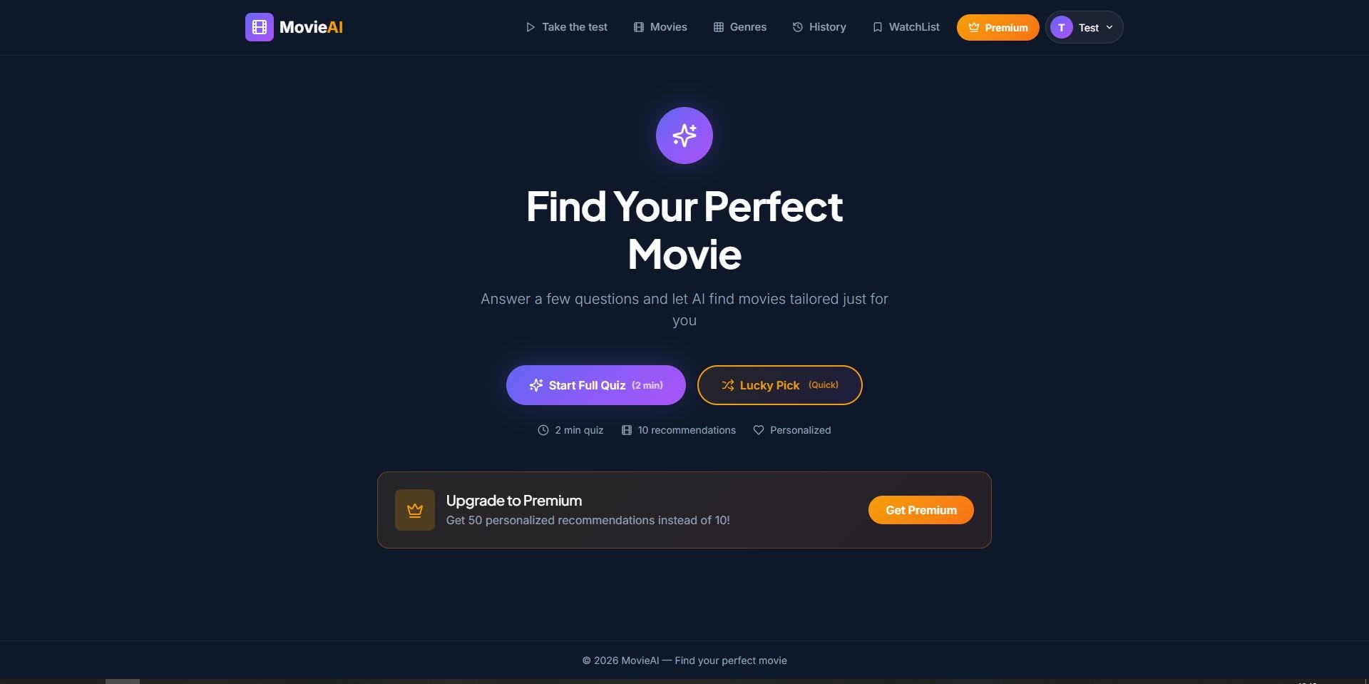 MovieAI screenshot 2