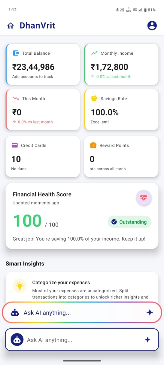 DhanVrit AI screenshot 3