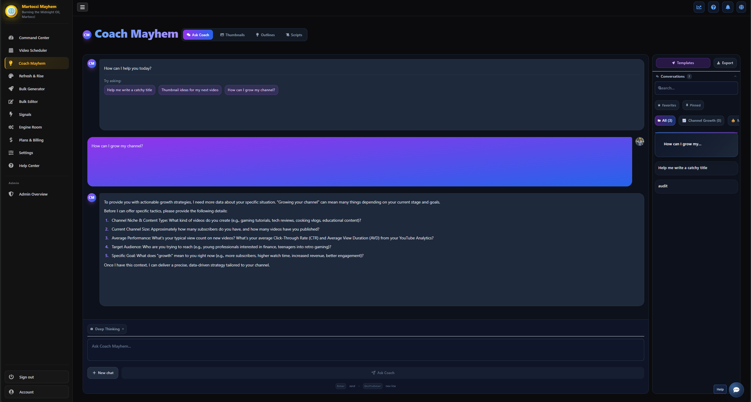 Analytics + Content for YouTube creators screenshot 3
