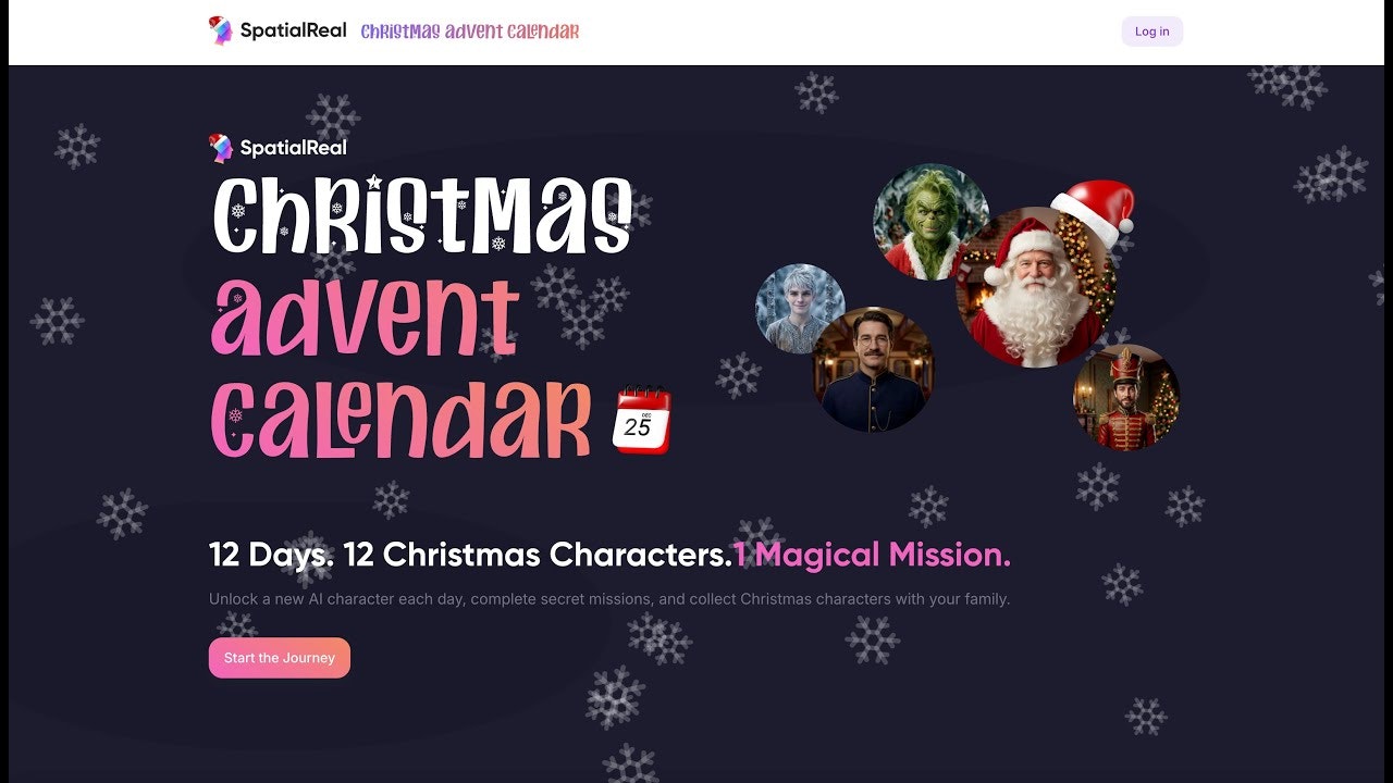 SpatialReal Christmas Calendar screenshot 1