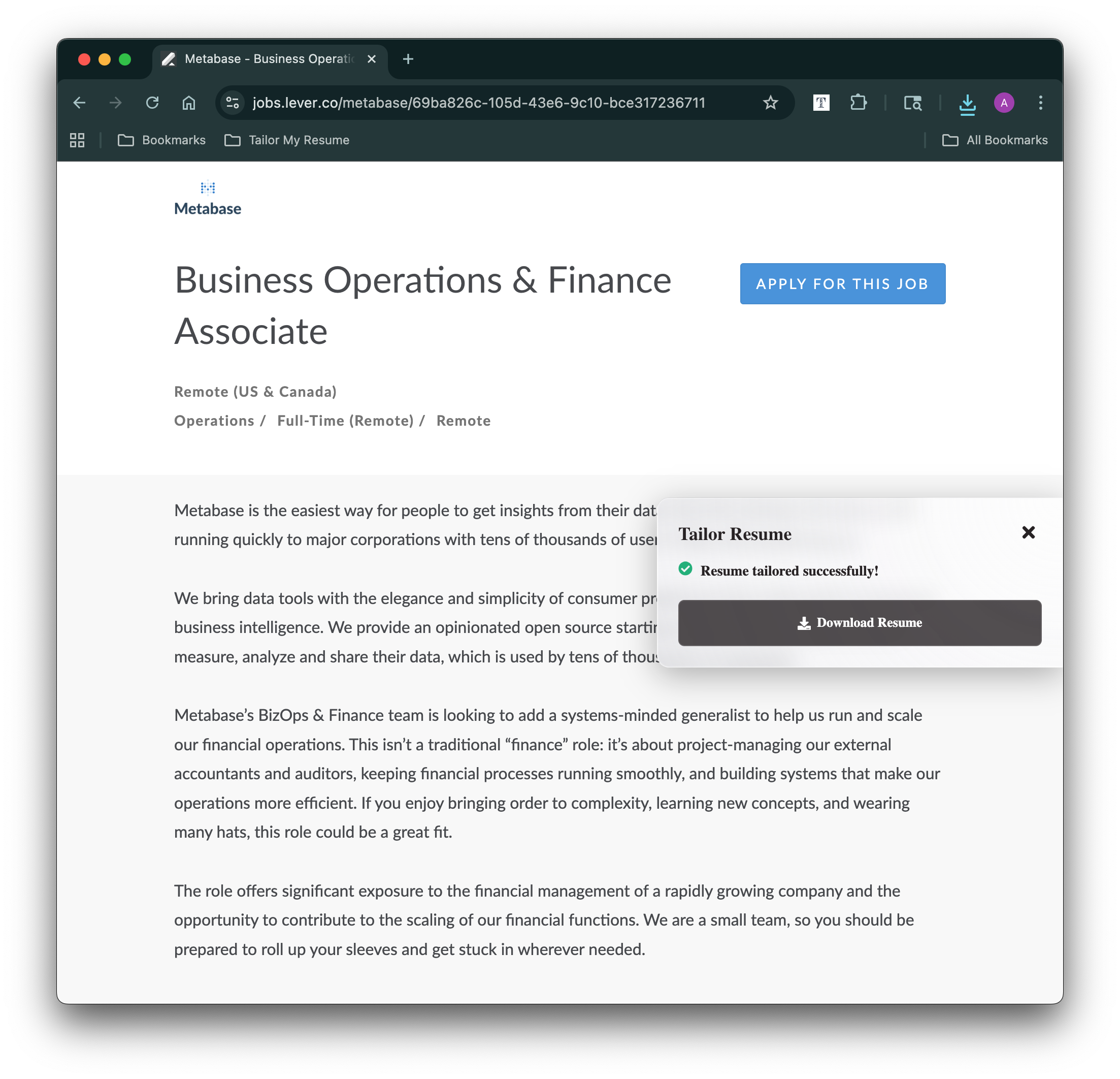 Tailor My Resume screenshot 5