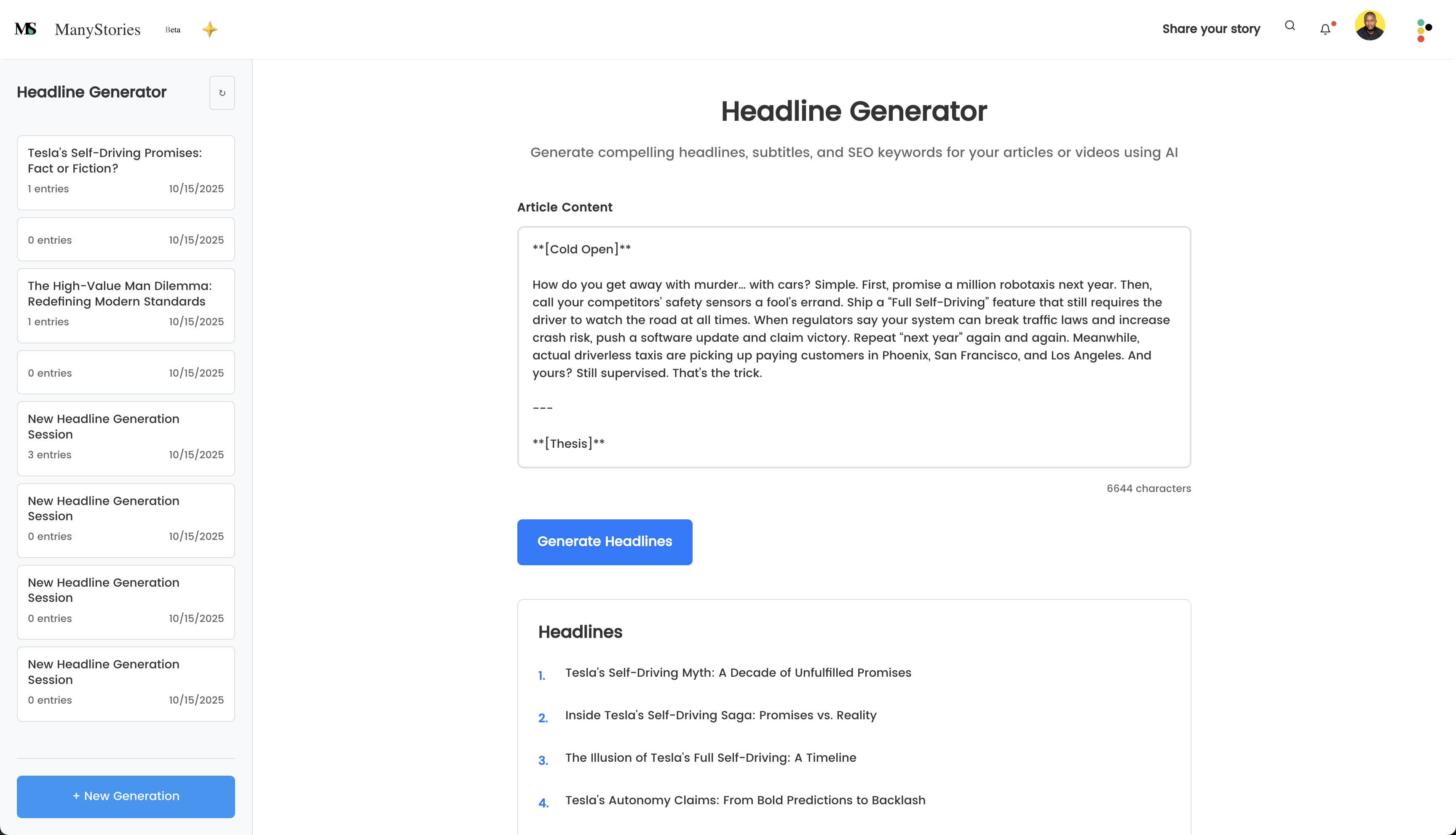 GenHeadlines.com screenshot 3