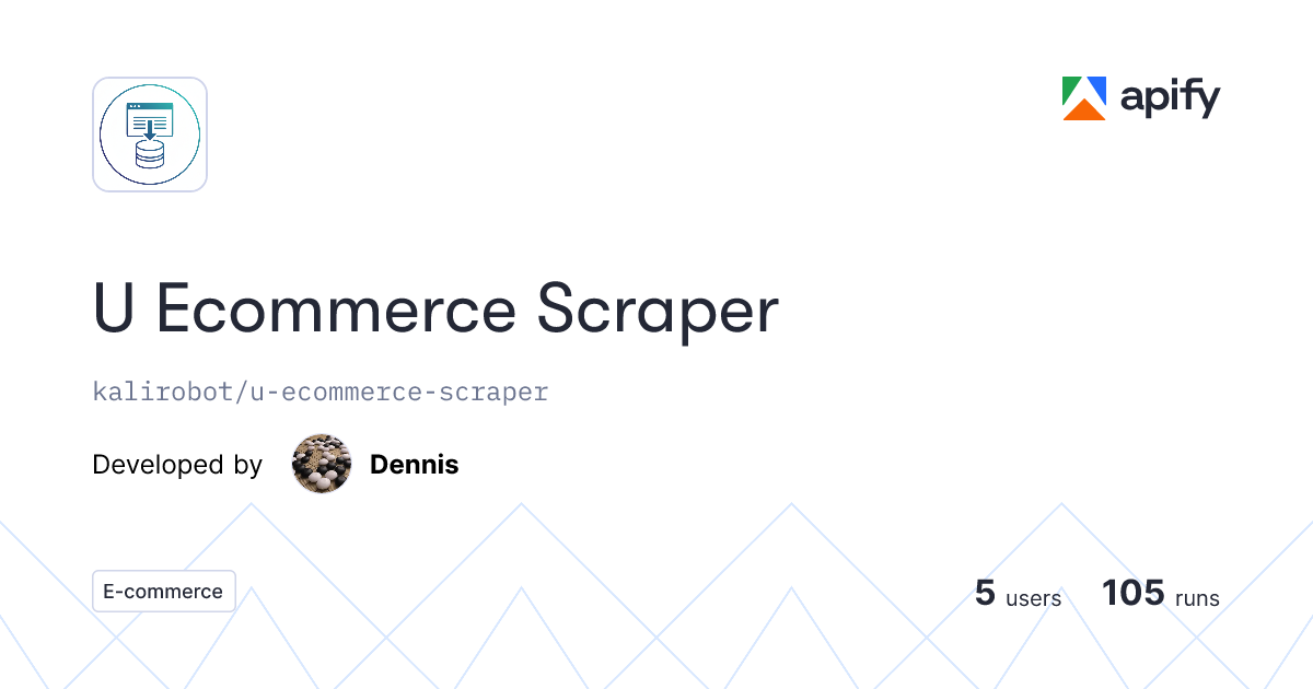 Universal E-Commerce Scraper screenshot 1