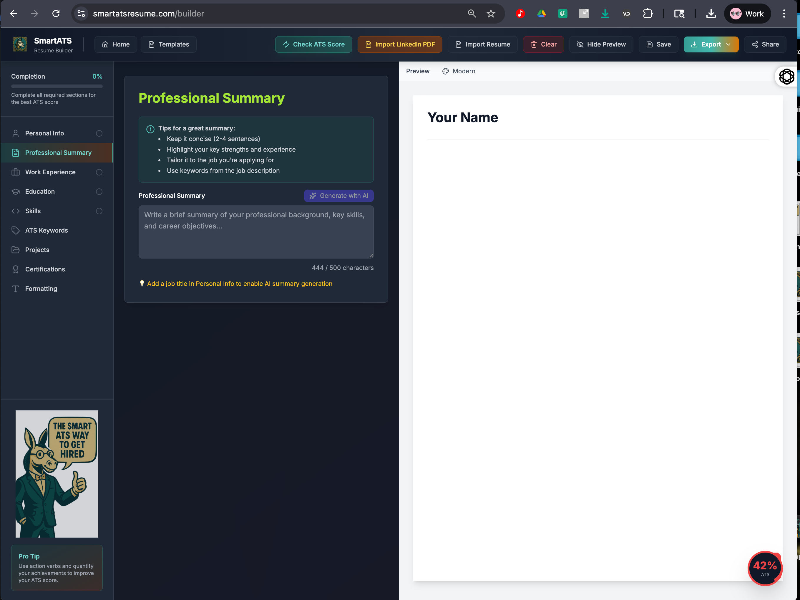 Smart ATS Resume screenshot 18
