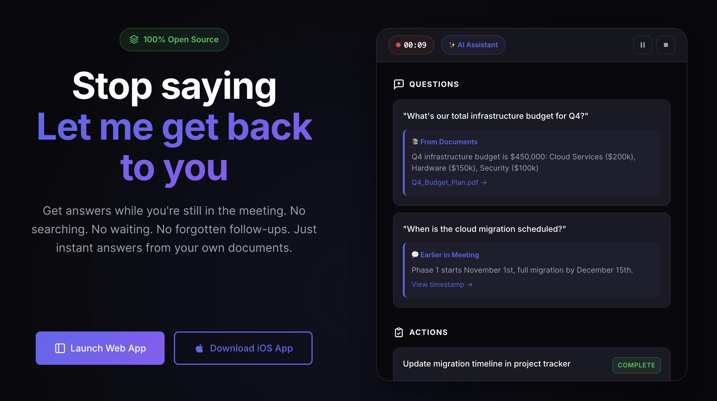 TellMeMo screenshot 1