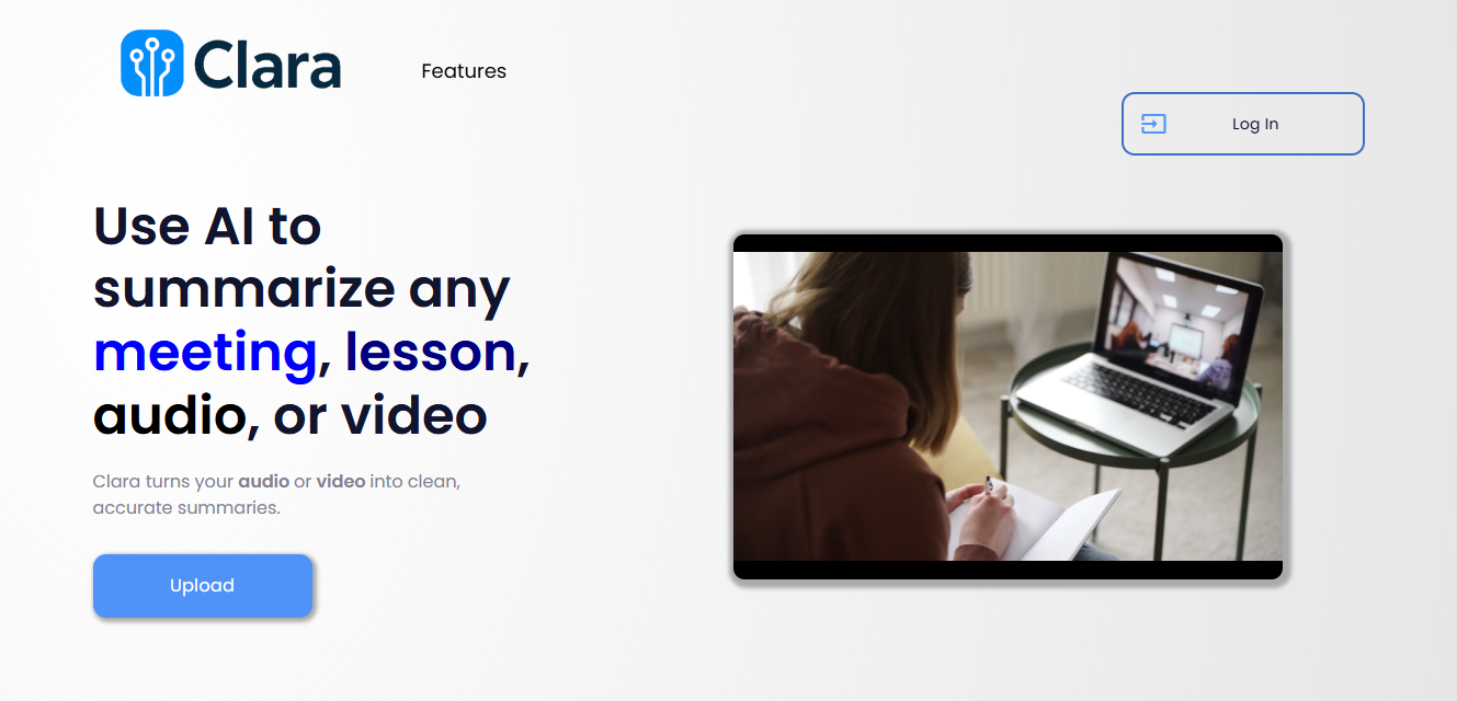 Clara – Meeting Summarizer screenshot 1