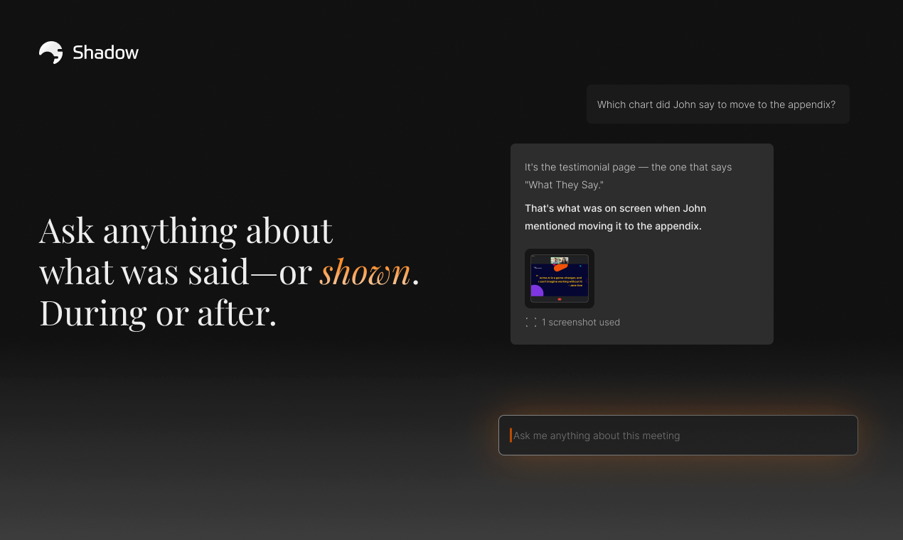 Shadow screenshot 6