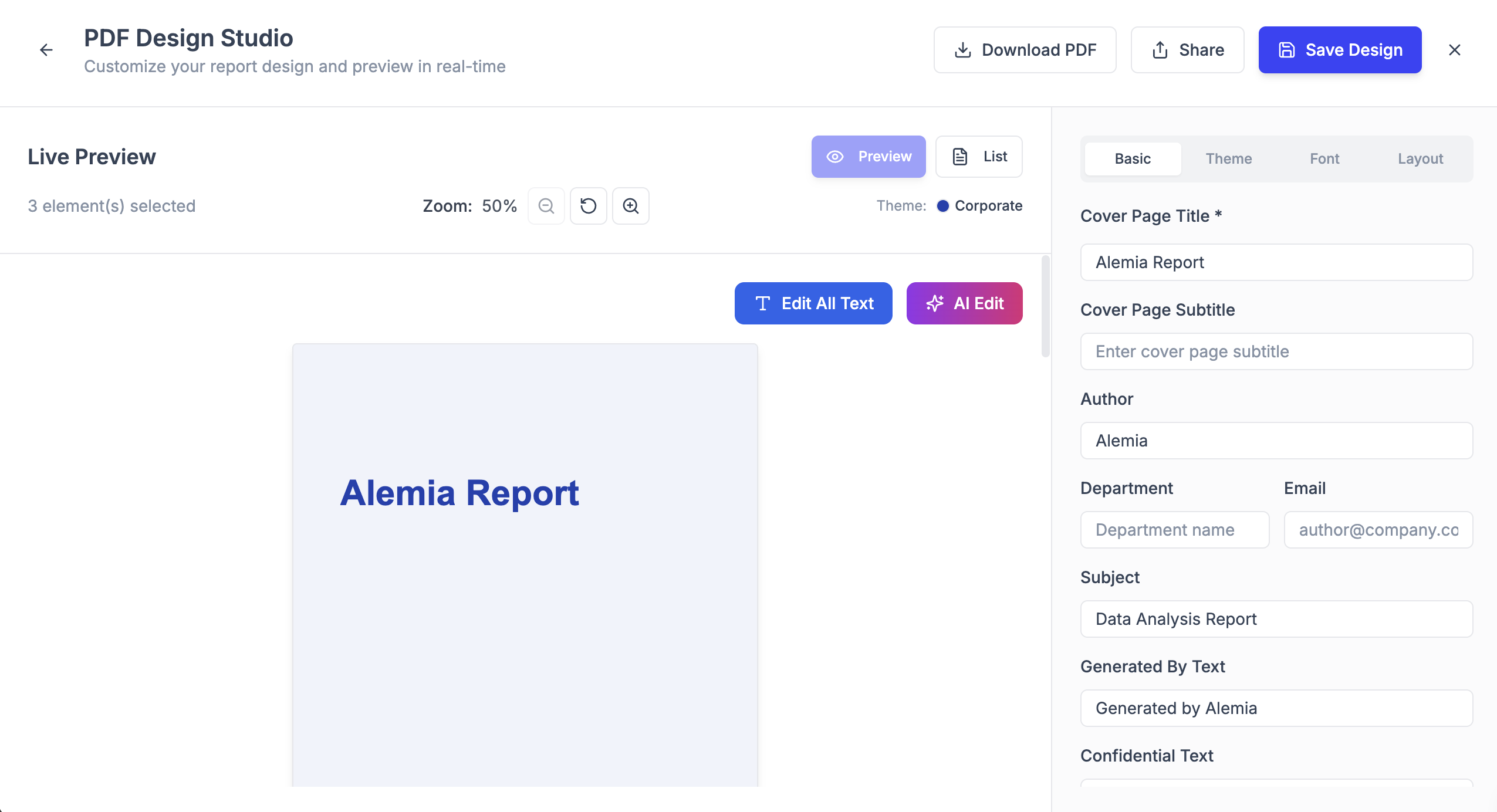 Alemia AI screenshot 2