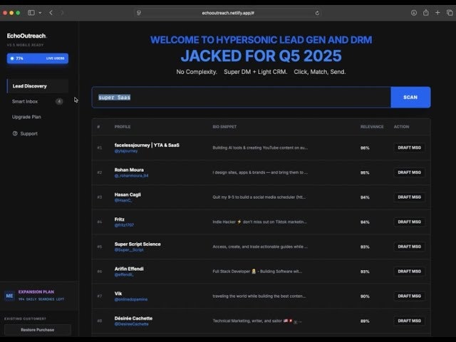 EchoOutreach 3.5 (Mobile Ready) screenshot 5
