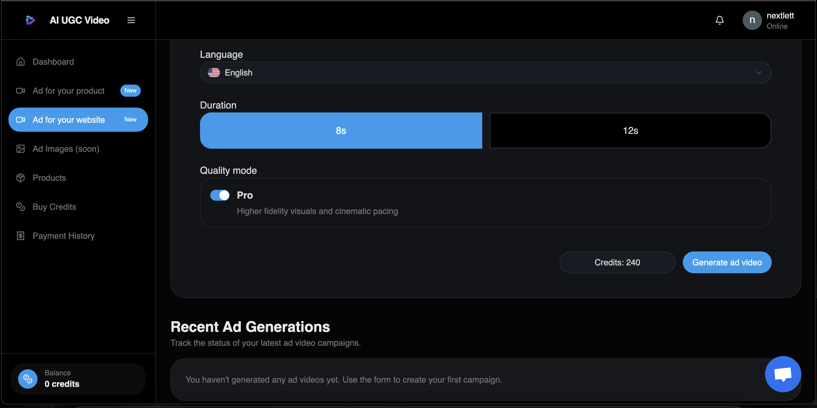 Generate ads for your website screenshot 3