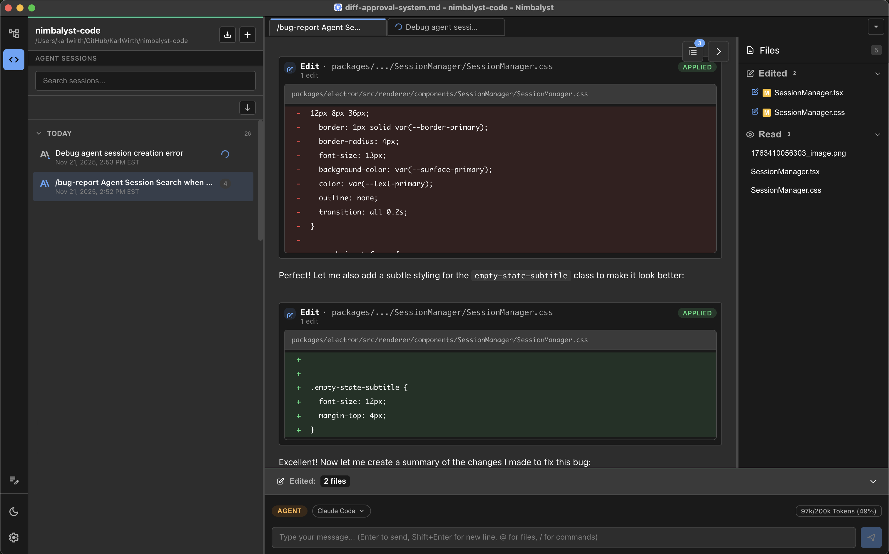 Nimbalyst Beta screenshot 3