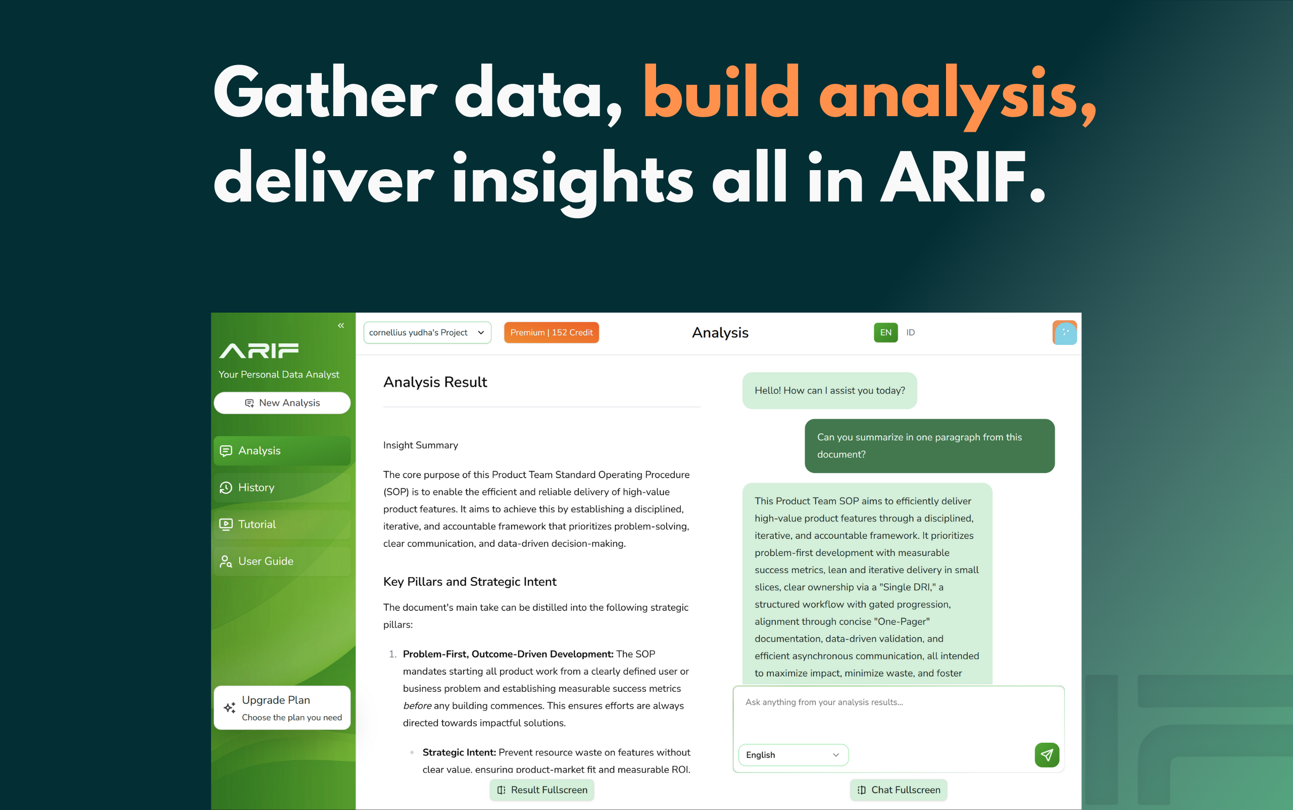 ARIF Analytics screenshot 3