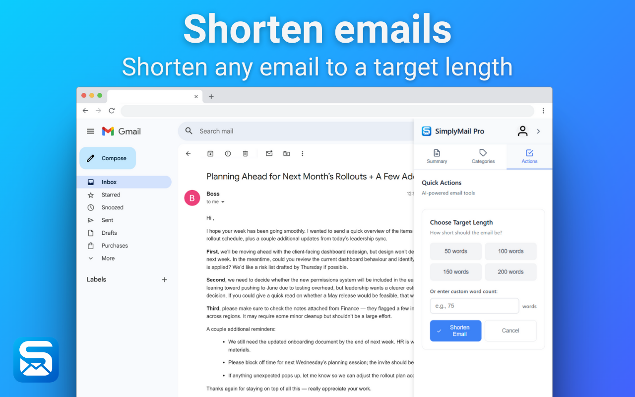 SimplyMail screenshot 3