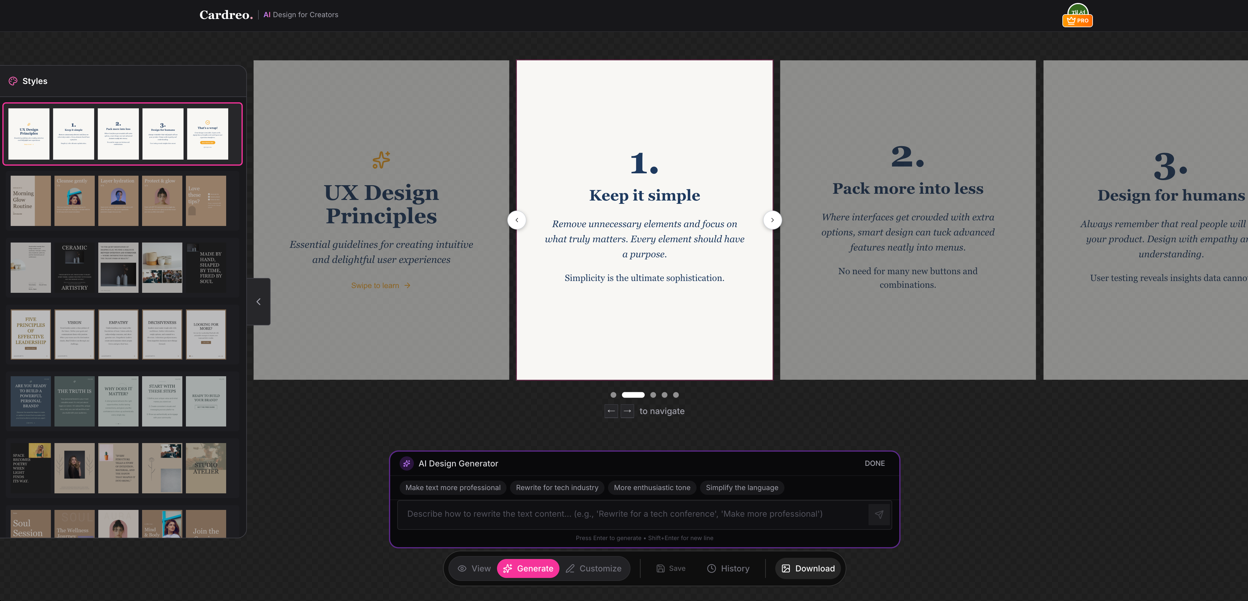 InstaCarousel AI screenshot 1