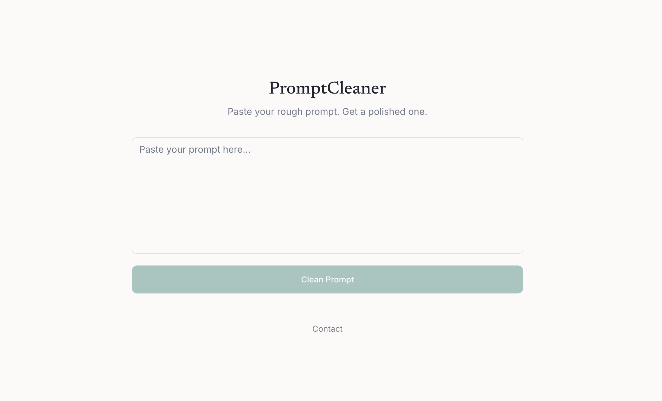 PromptCleaner