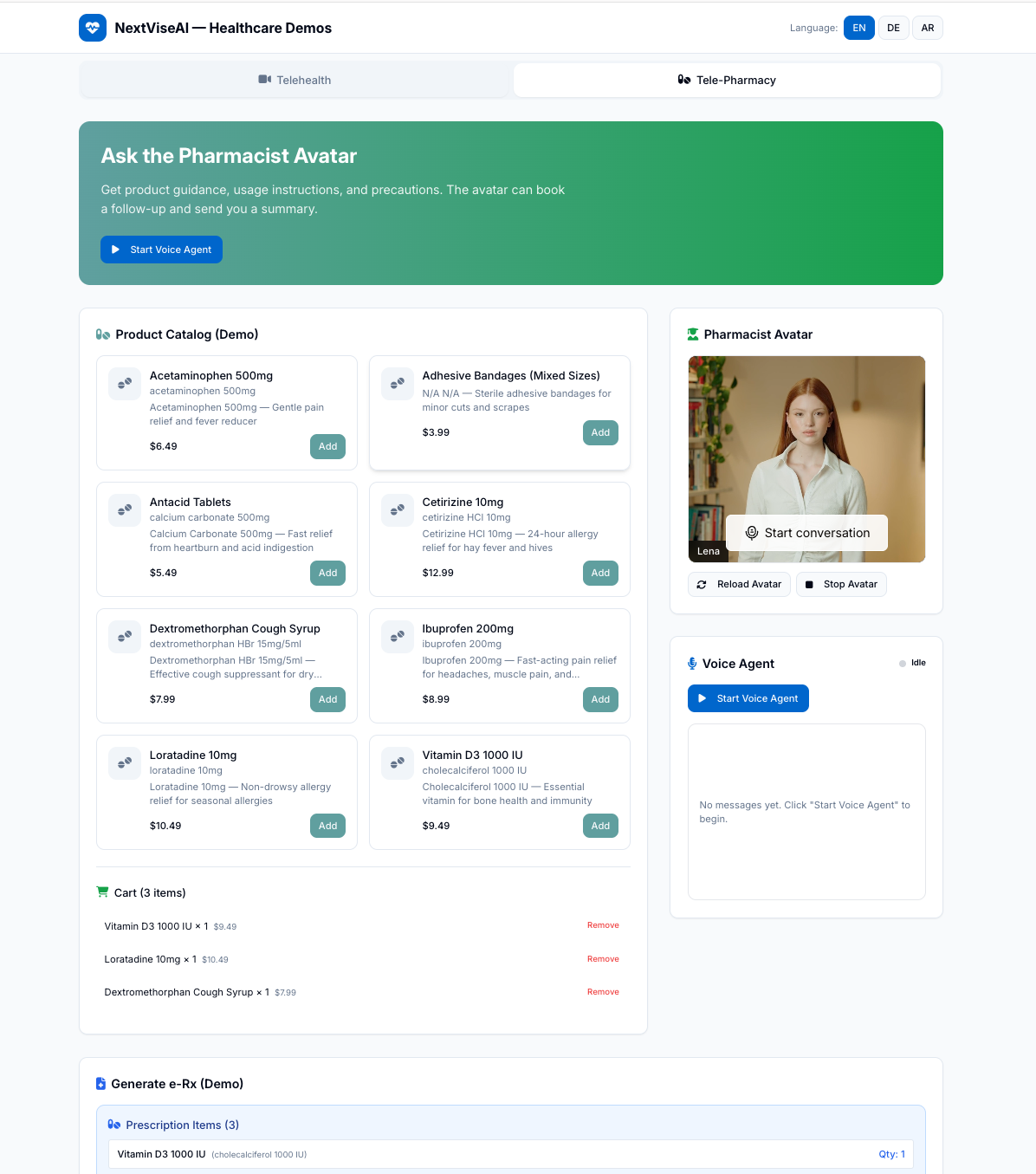 NextViseAI – AI Agents for Telehealth screenshot 2