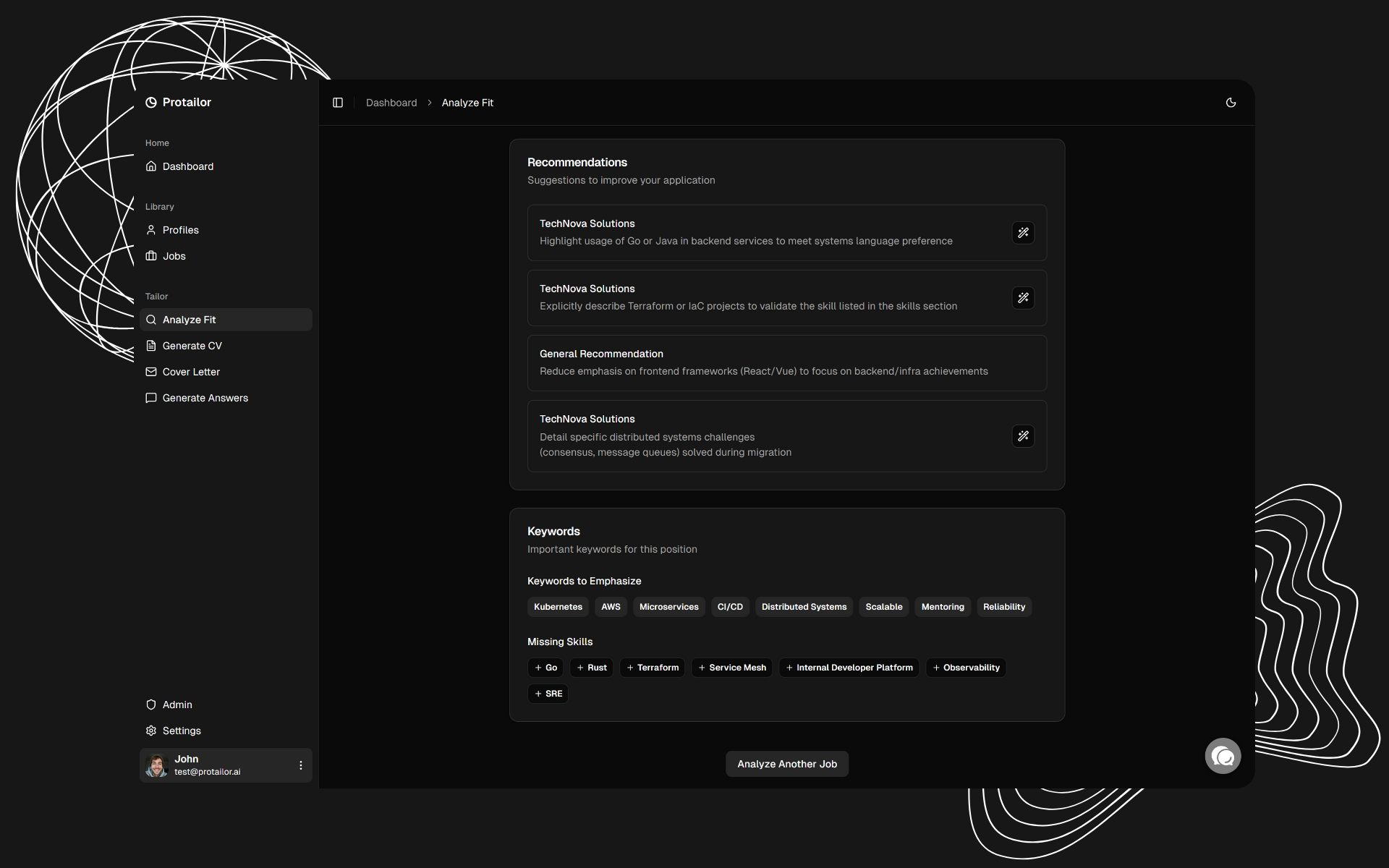 Protailor screenshot 6