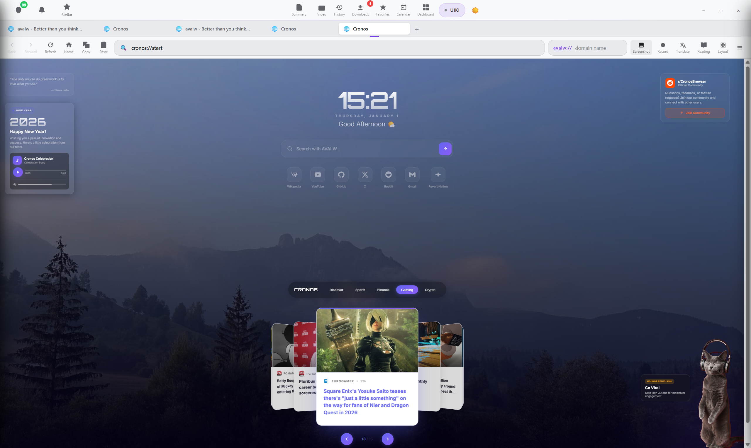 Cronos Browser screenshot 1
