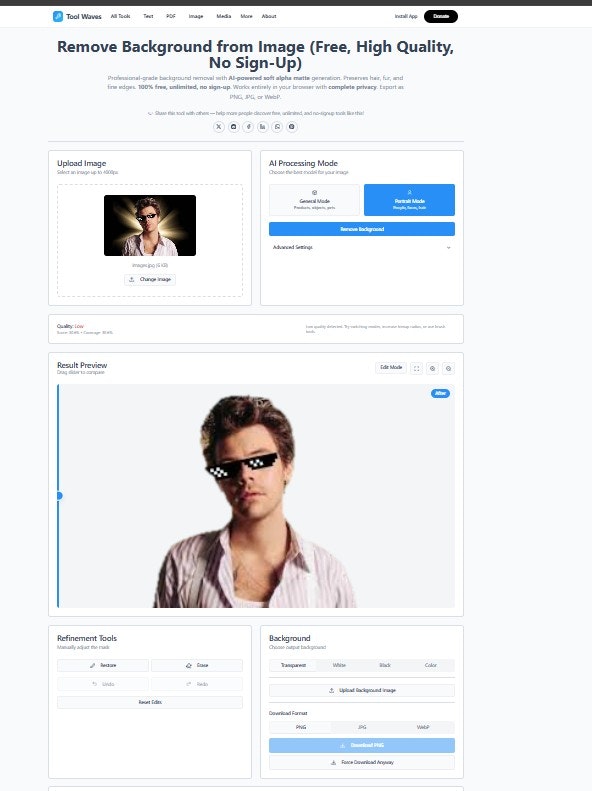 ToolWaves screenshot 2
