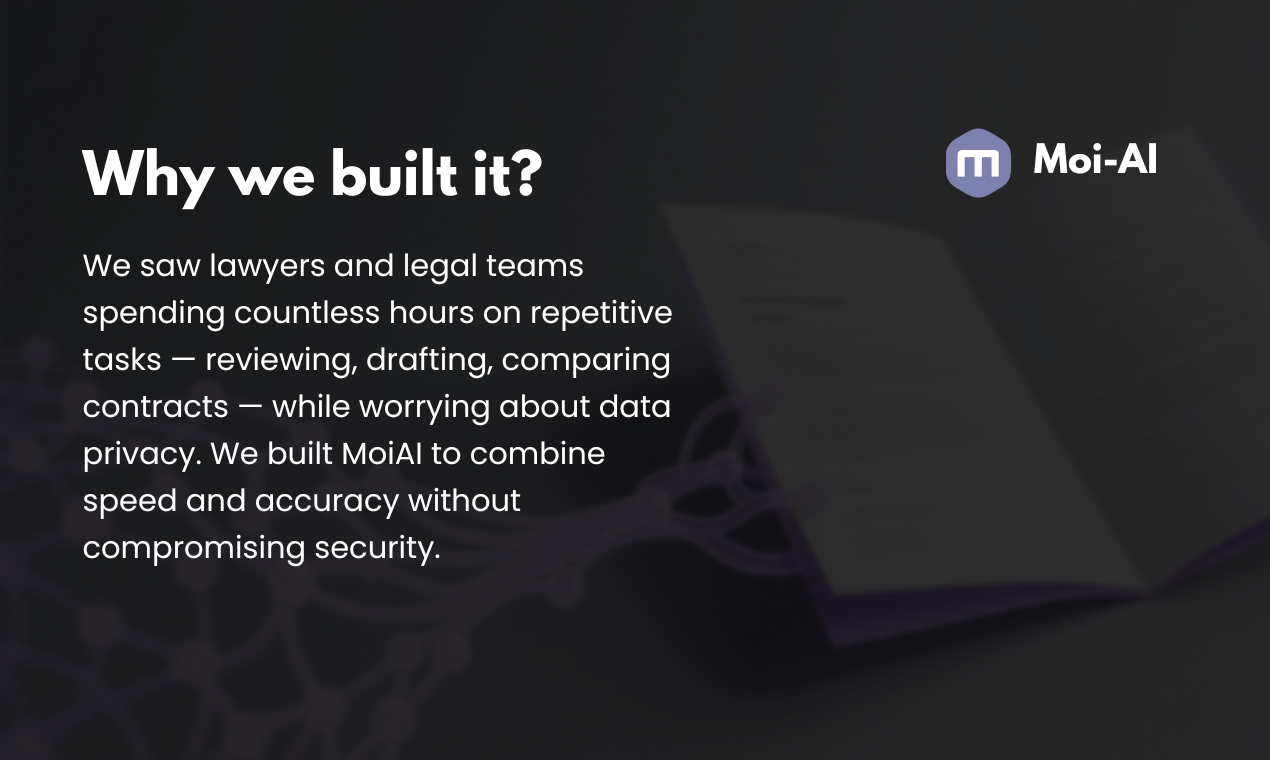Moi AI - assistant for enterprise legal screenshot 3