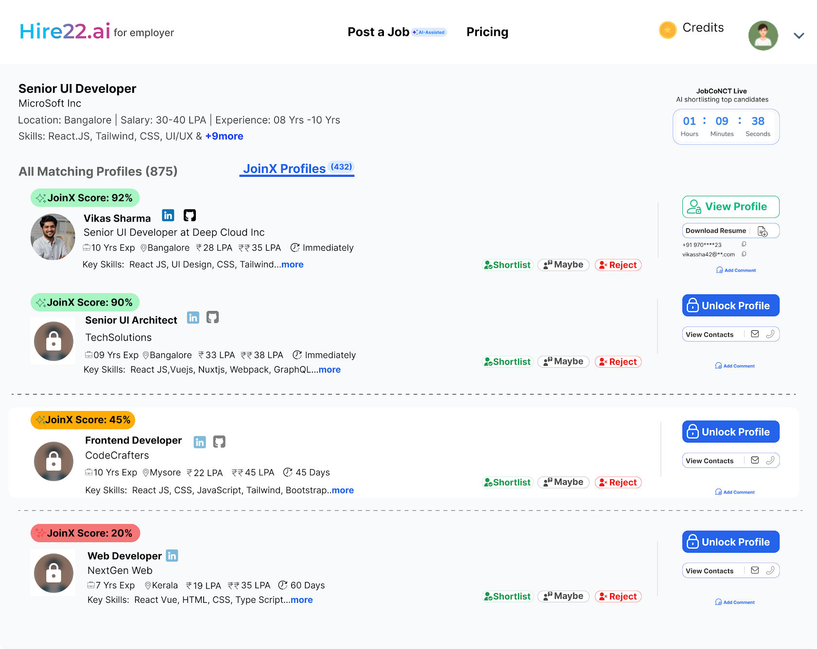 Hire22.ai screenshot 3