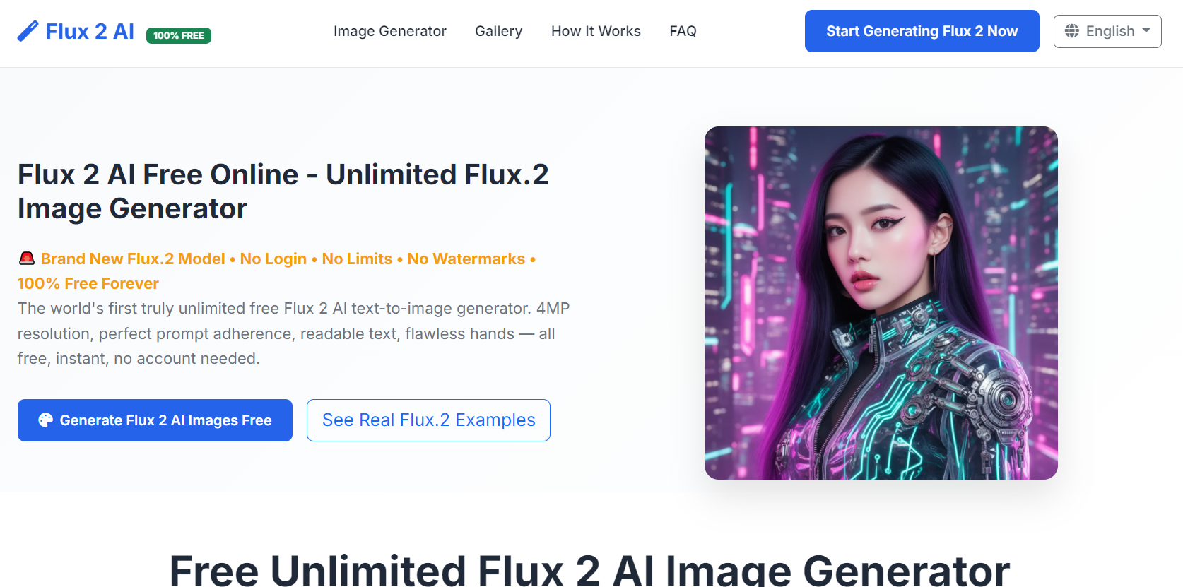 Flux 2 AI Free Online screenshot 1