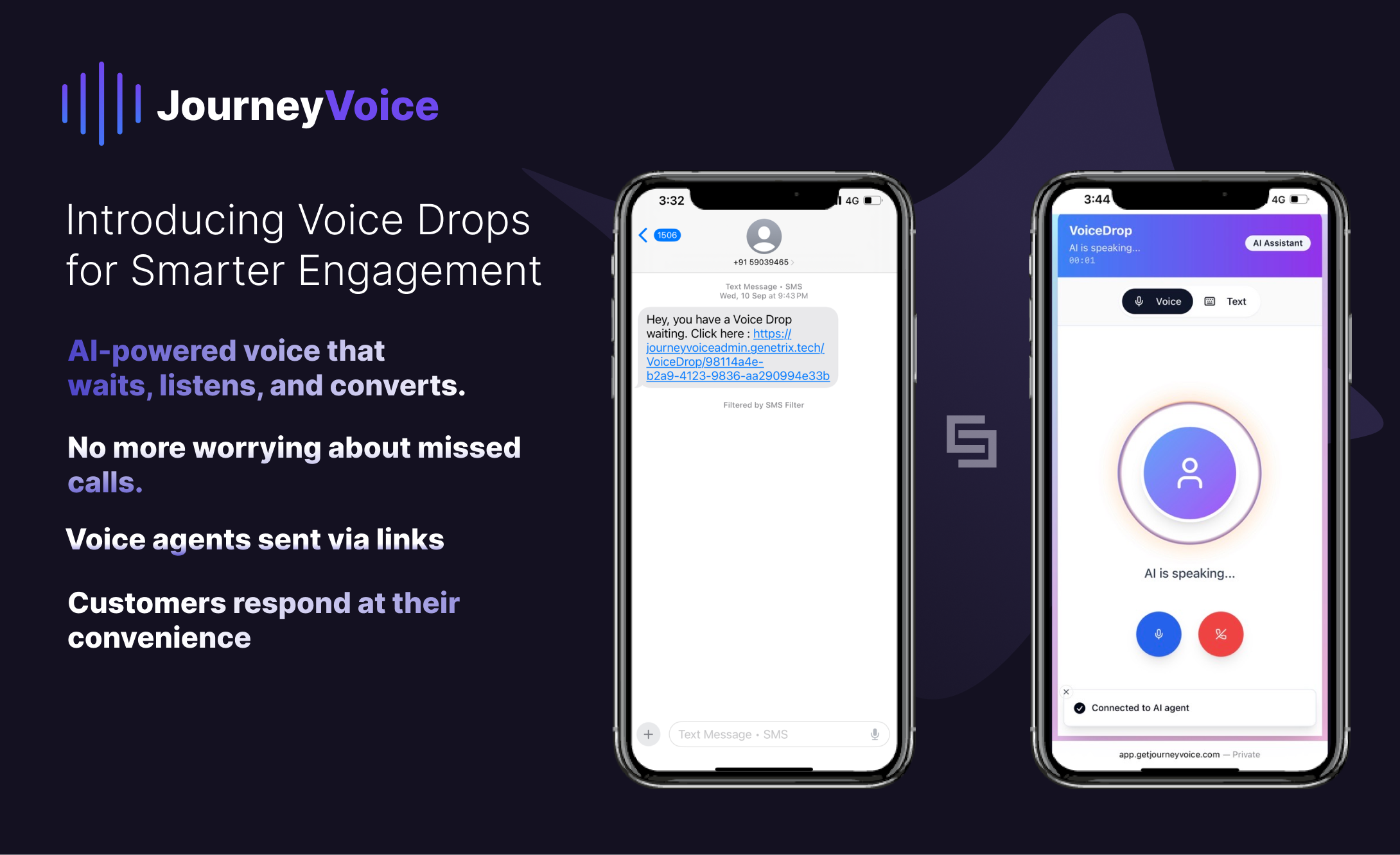 JourneyVoice - AI Voice That Waits screenshot 1