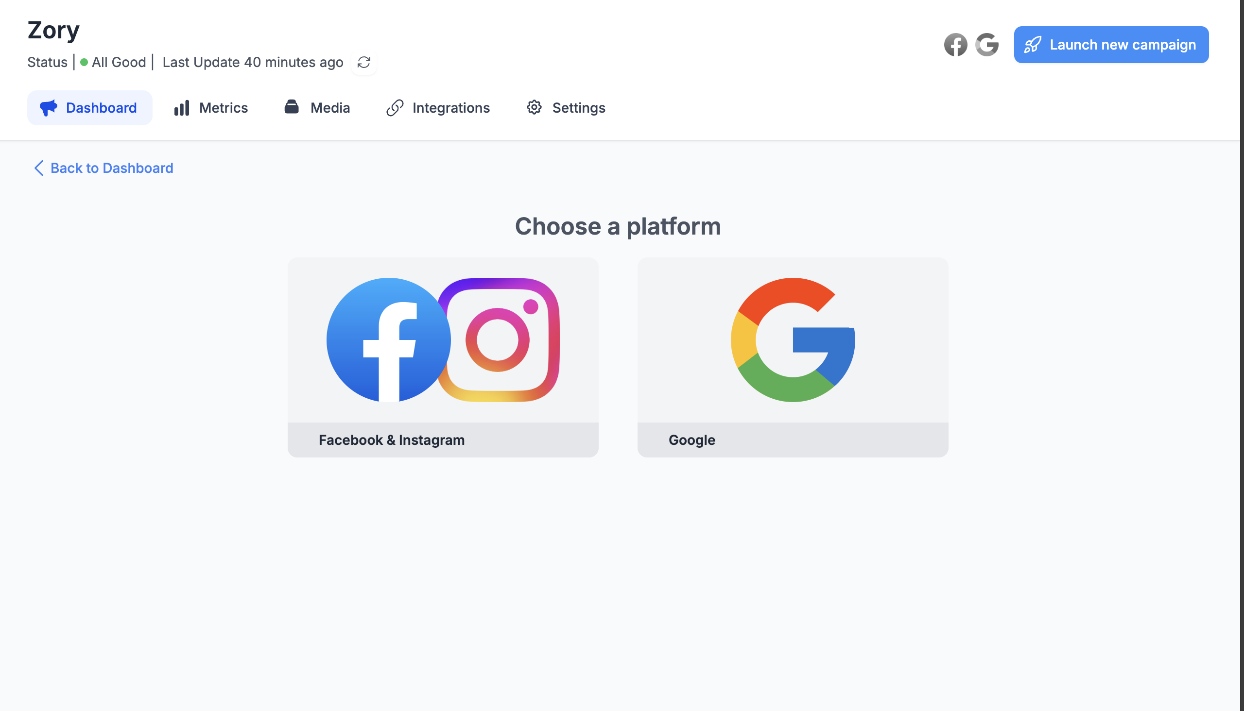 Zory Marketing screenshot 1