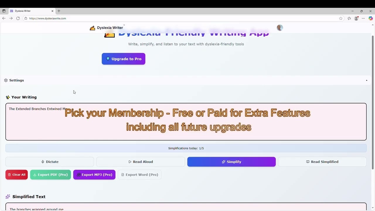 DyslexiaWrite screenshot 1
