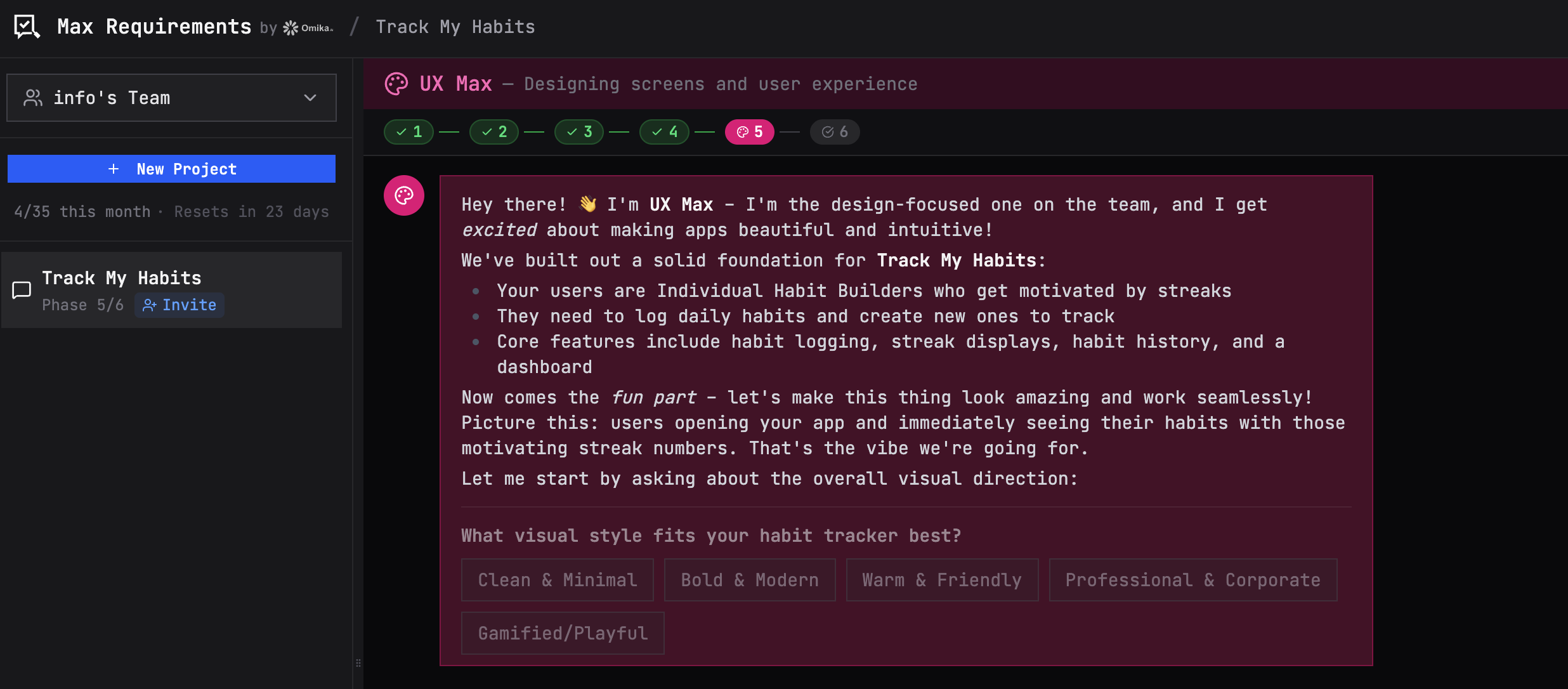 Max Requirements - by omika.ai screenshot 7