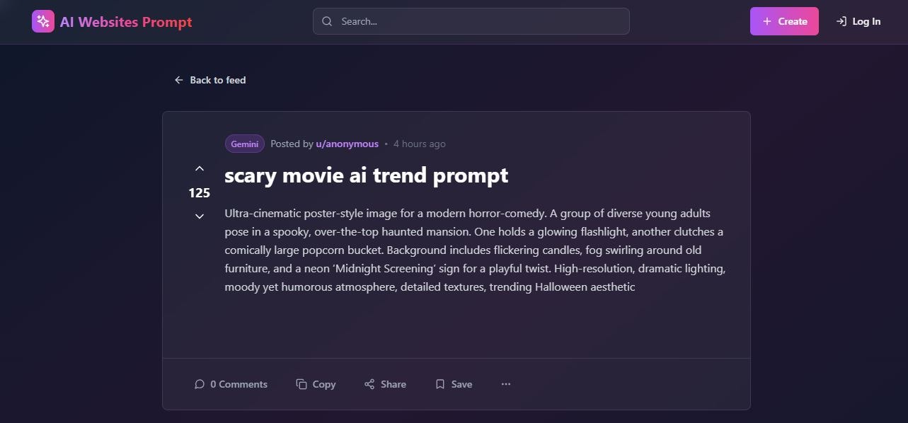 Ai Websites Prompt screenshot 3