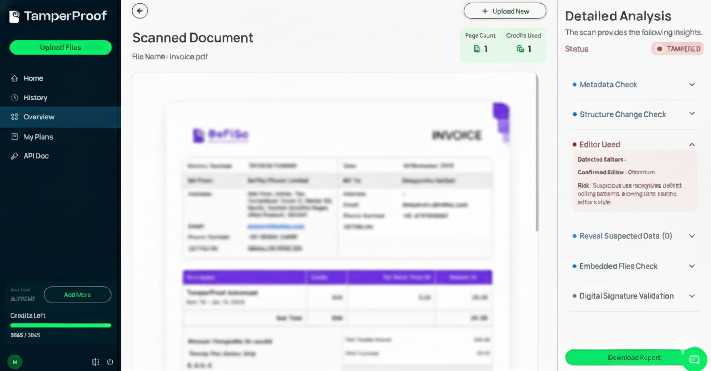 TamperProof screenshot 2