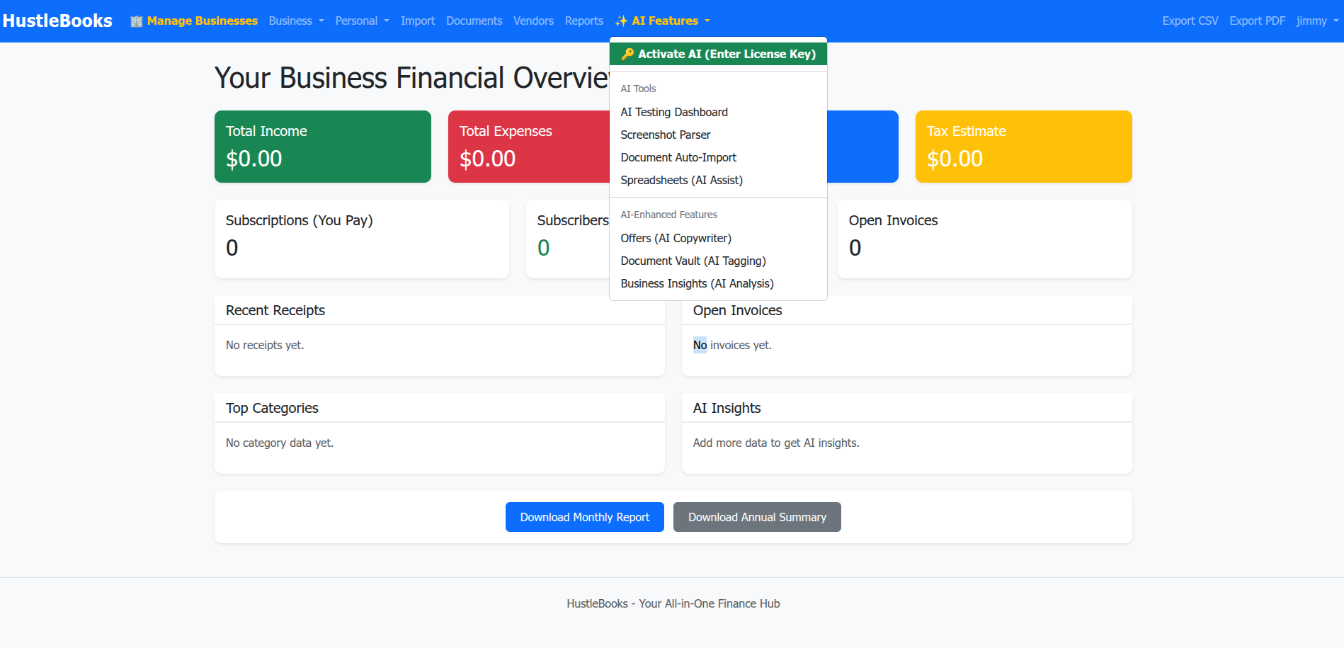 HustleBooks screenshot 1