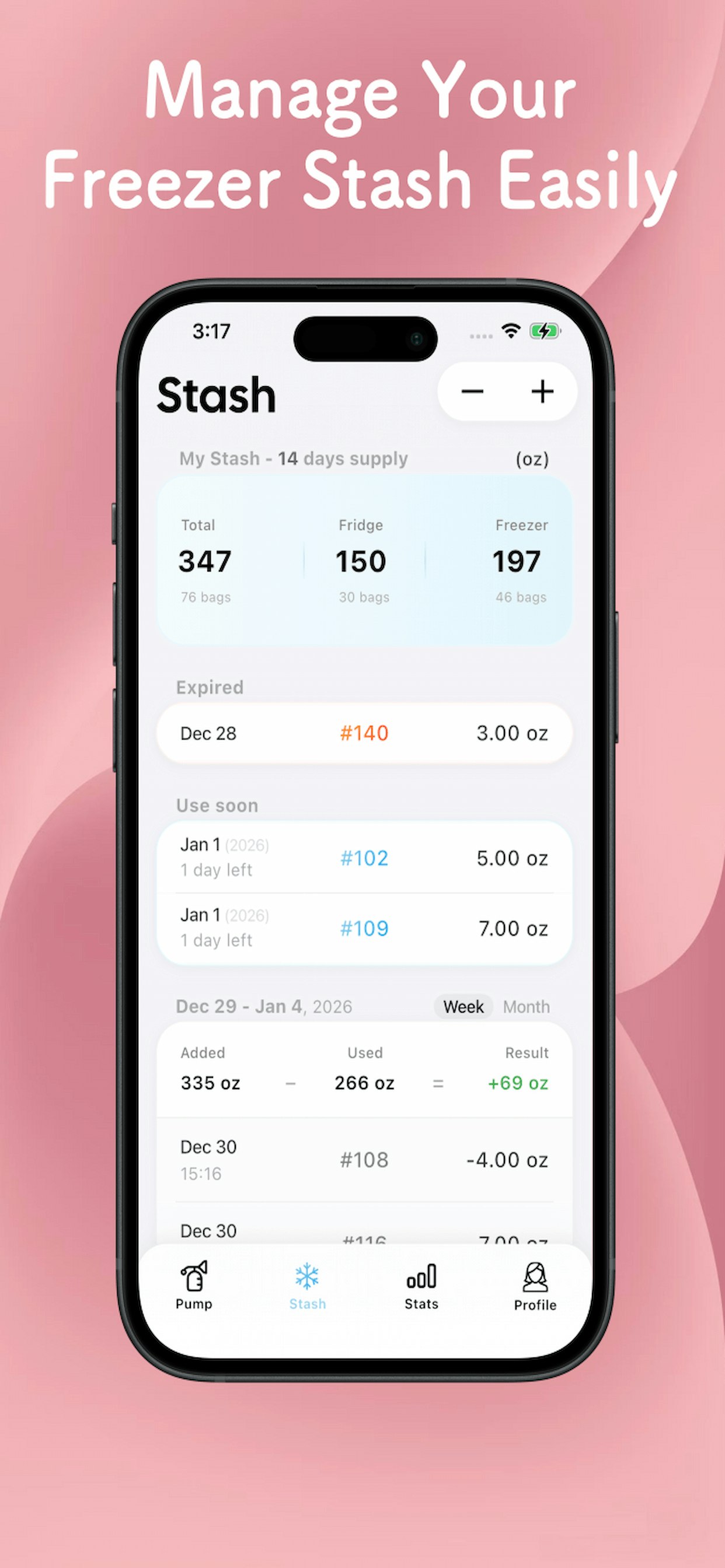 Easy Pump & Milk Stash Tracker screenshot 6